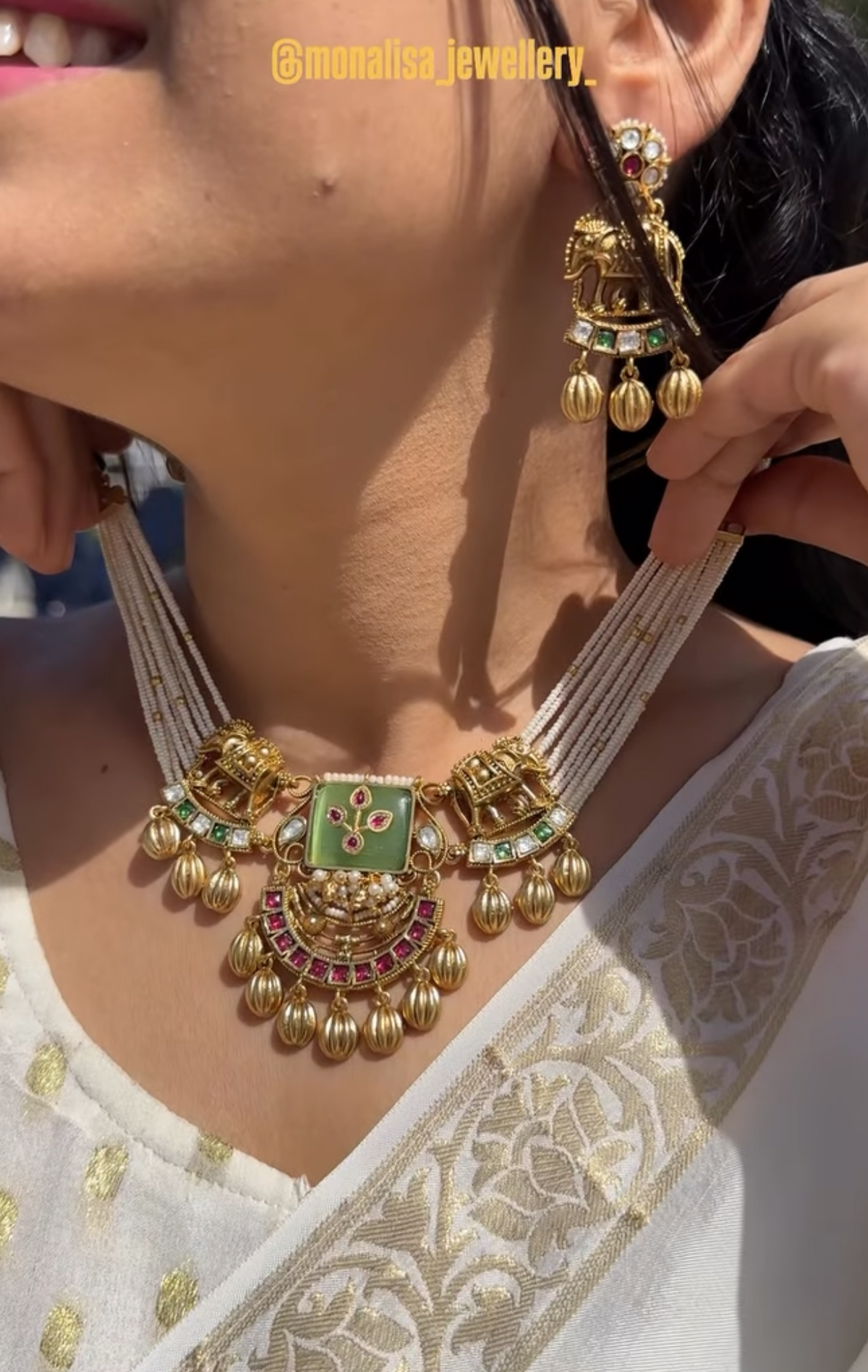 Nila Antique Designer Necklace Set