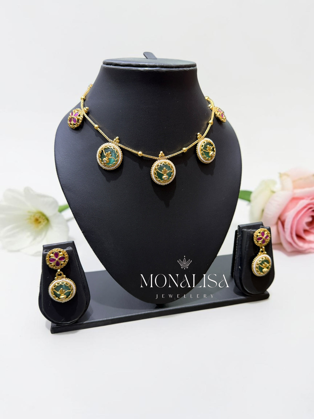 Falguni Antique designer Necklace Set