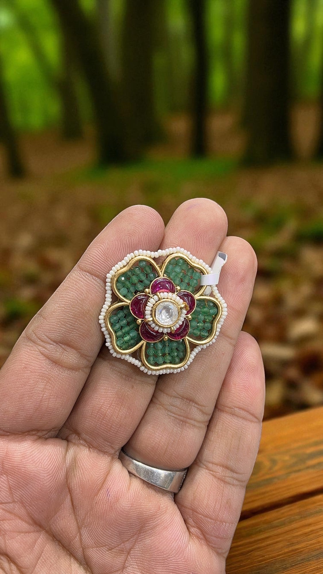 Mahi Antique Designer Ring