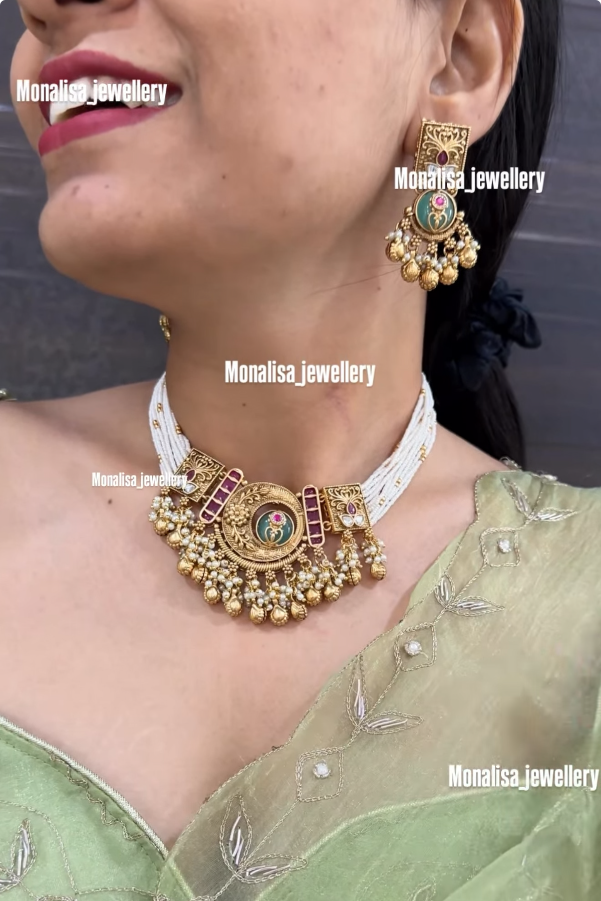 Vaibhavi Antique  Designer Necklace Set