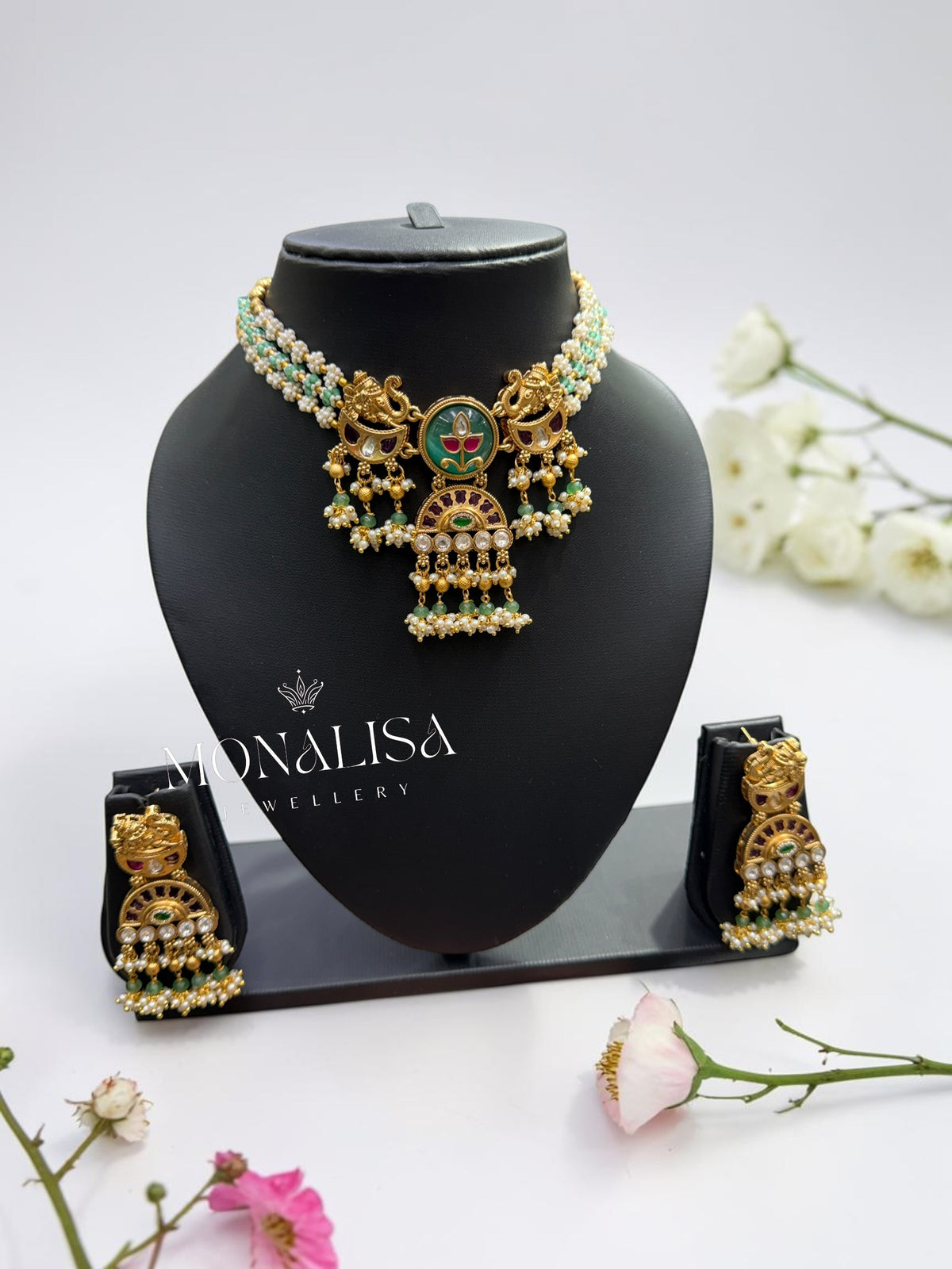 Vanshi Antique Designer Necklace Set