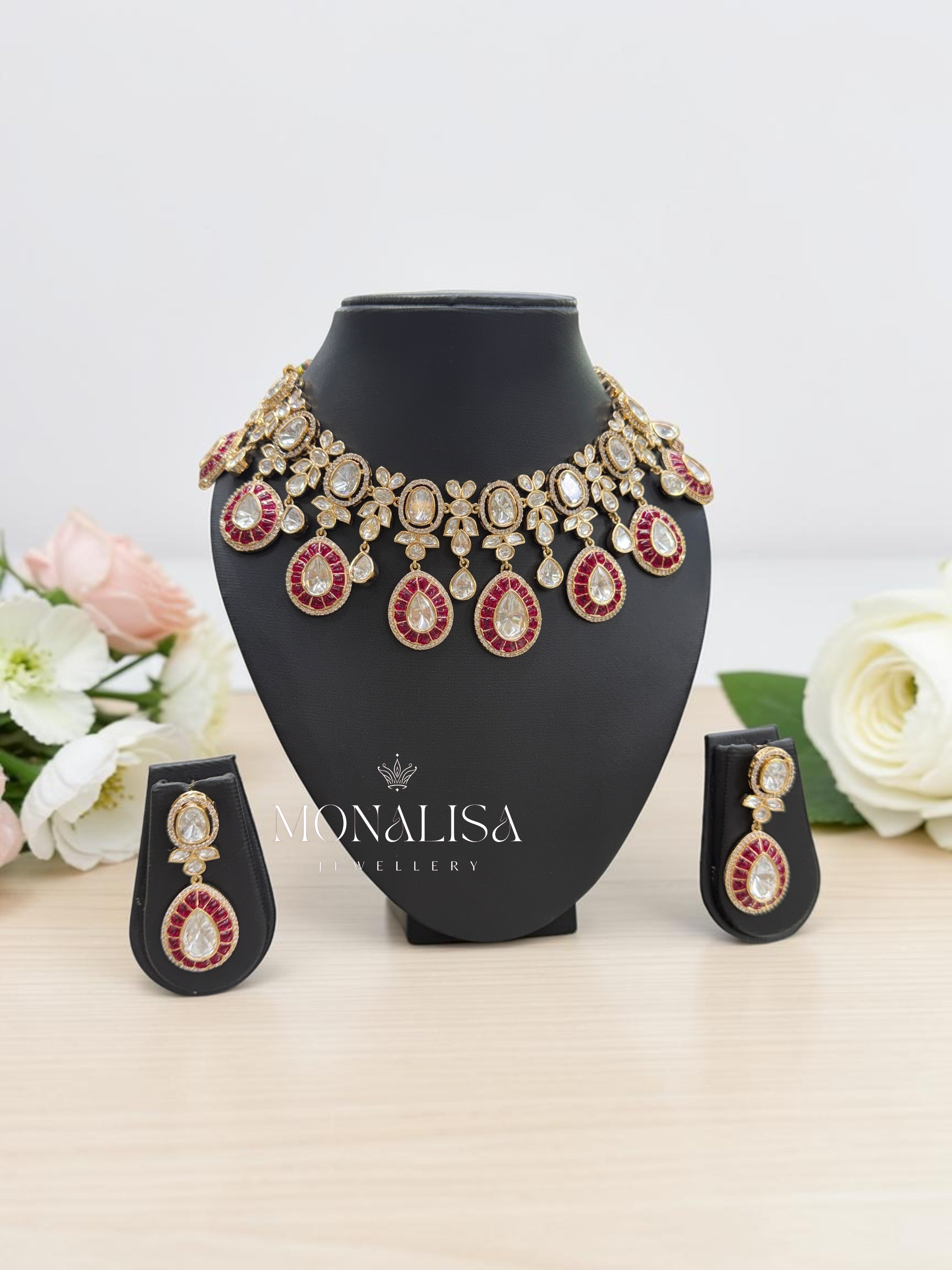 Neha Polki Designer Necklace Set