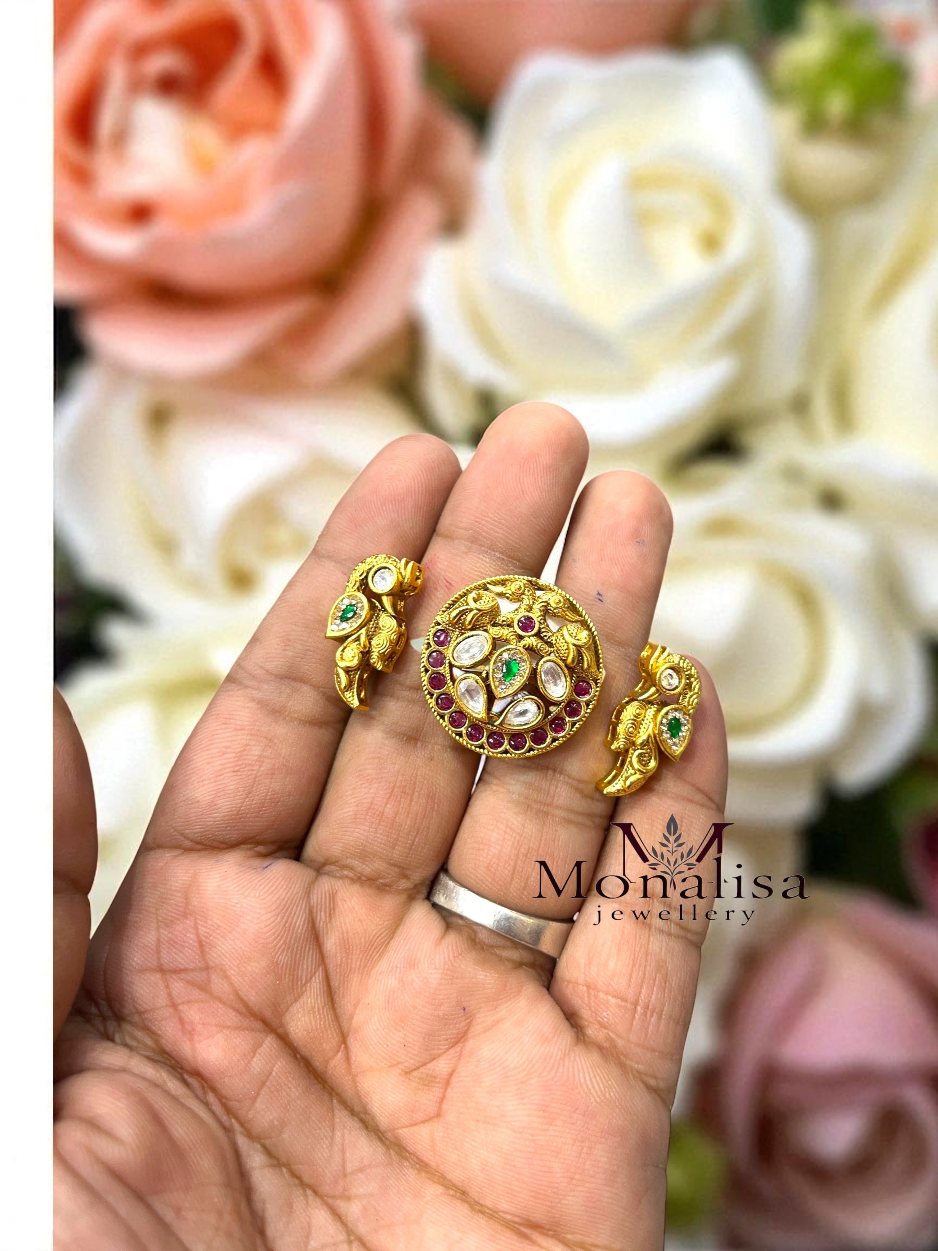 Peacock Designer Finger Ring