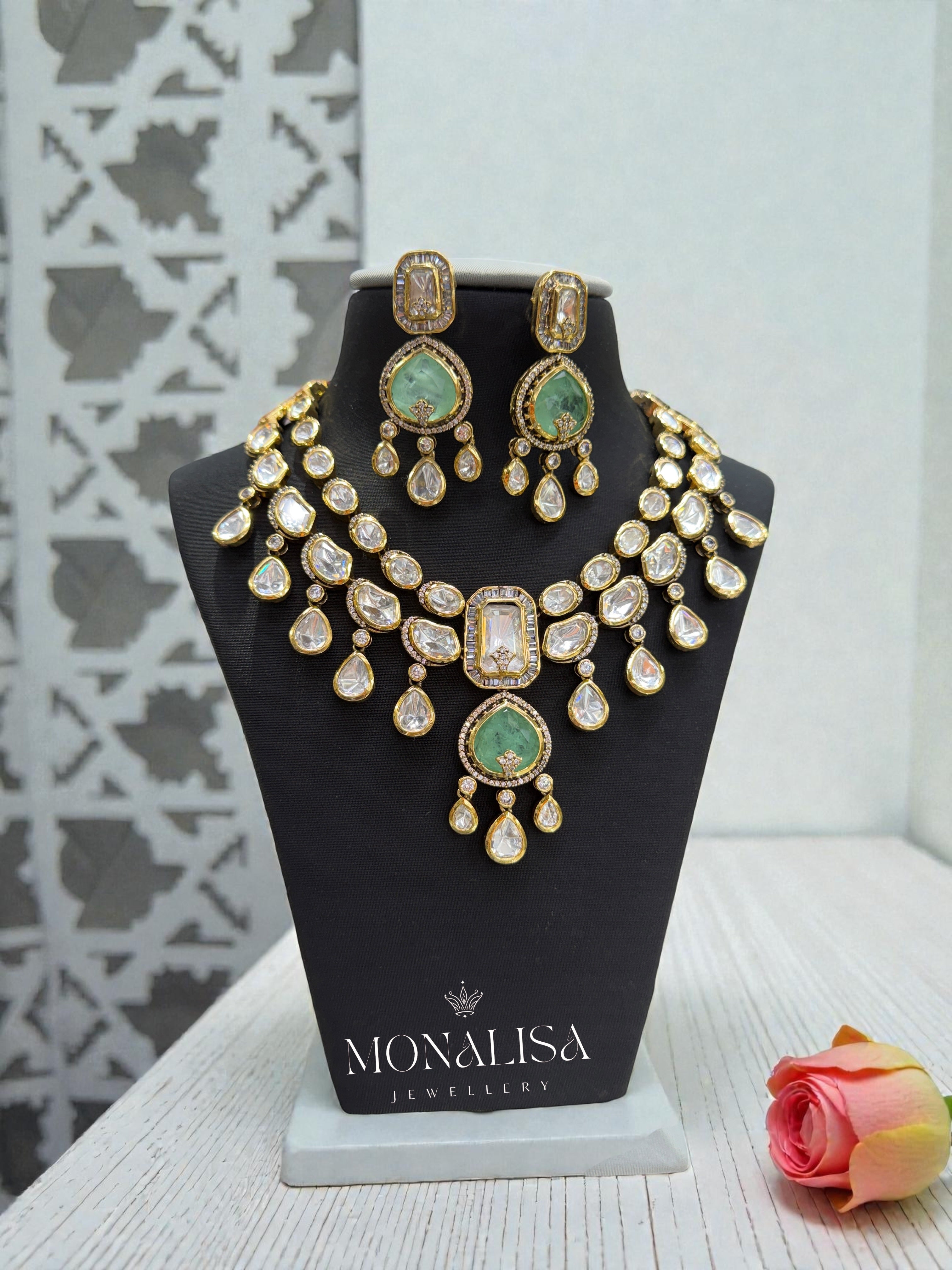 Vanya Polki Designer Necklace Set