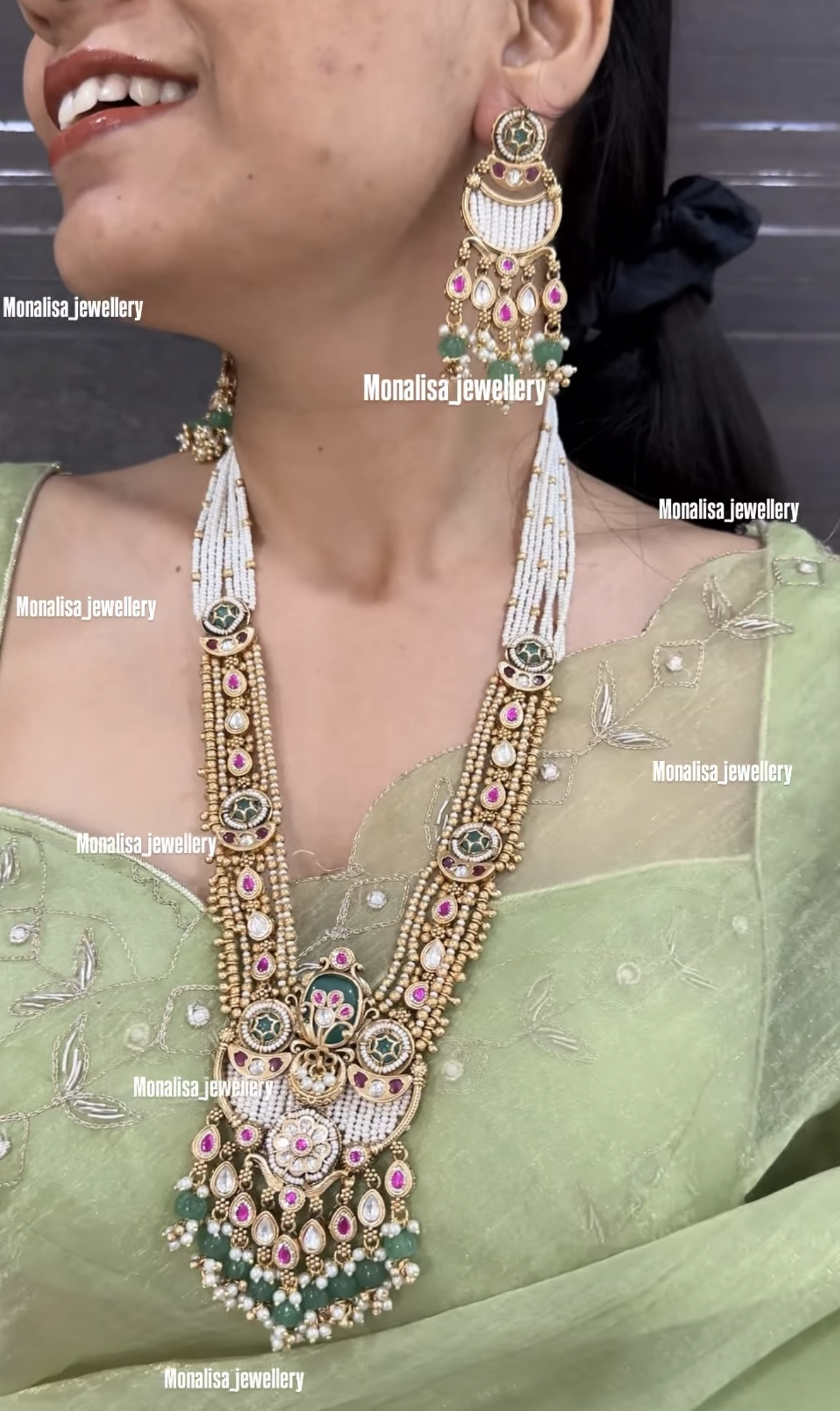 Manasa Antique Designer Necklace Set
