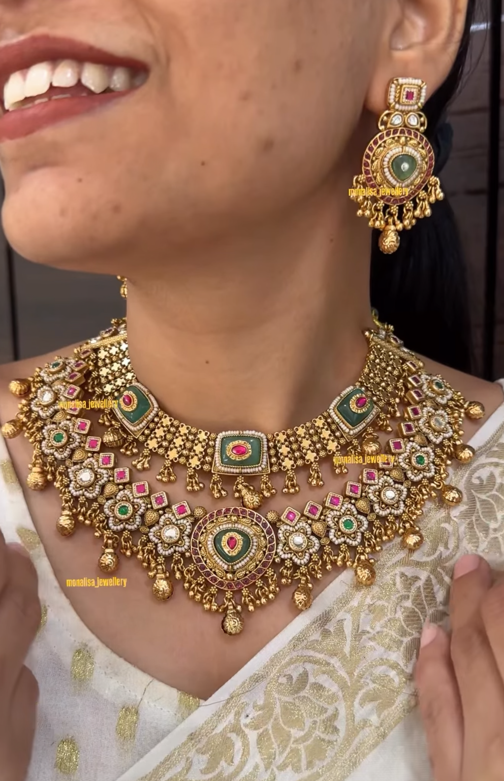 Riana Antique Designer Necklace Set