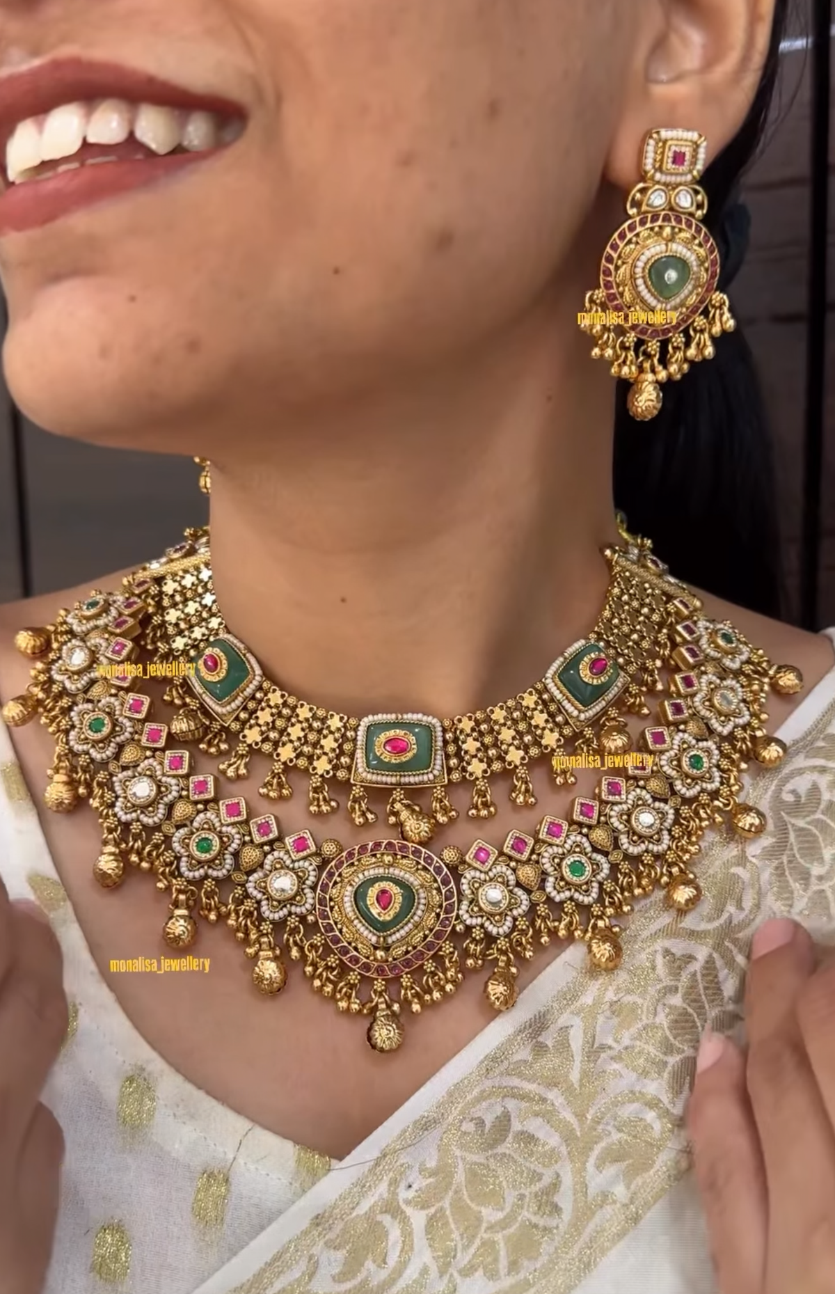 Mira Antique Designer Necklace Set