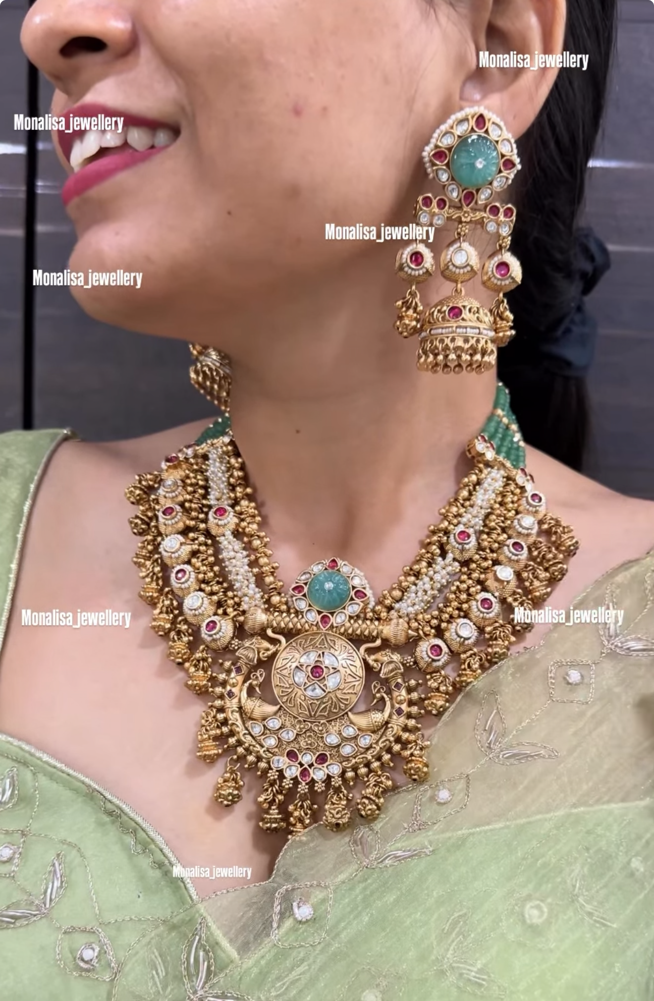 Freya Antique Designer Necklace Set