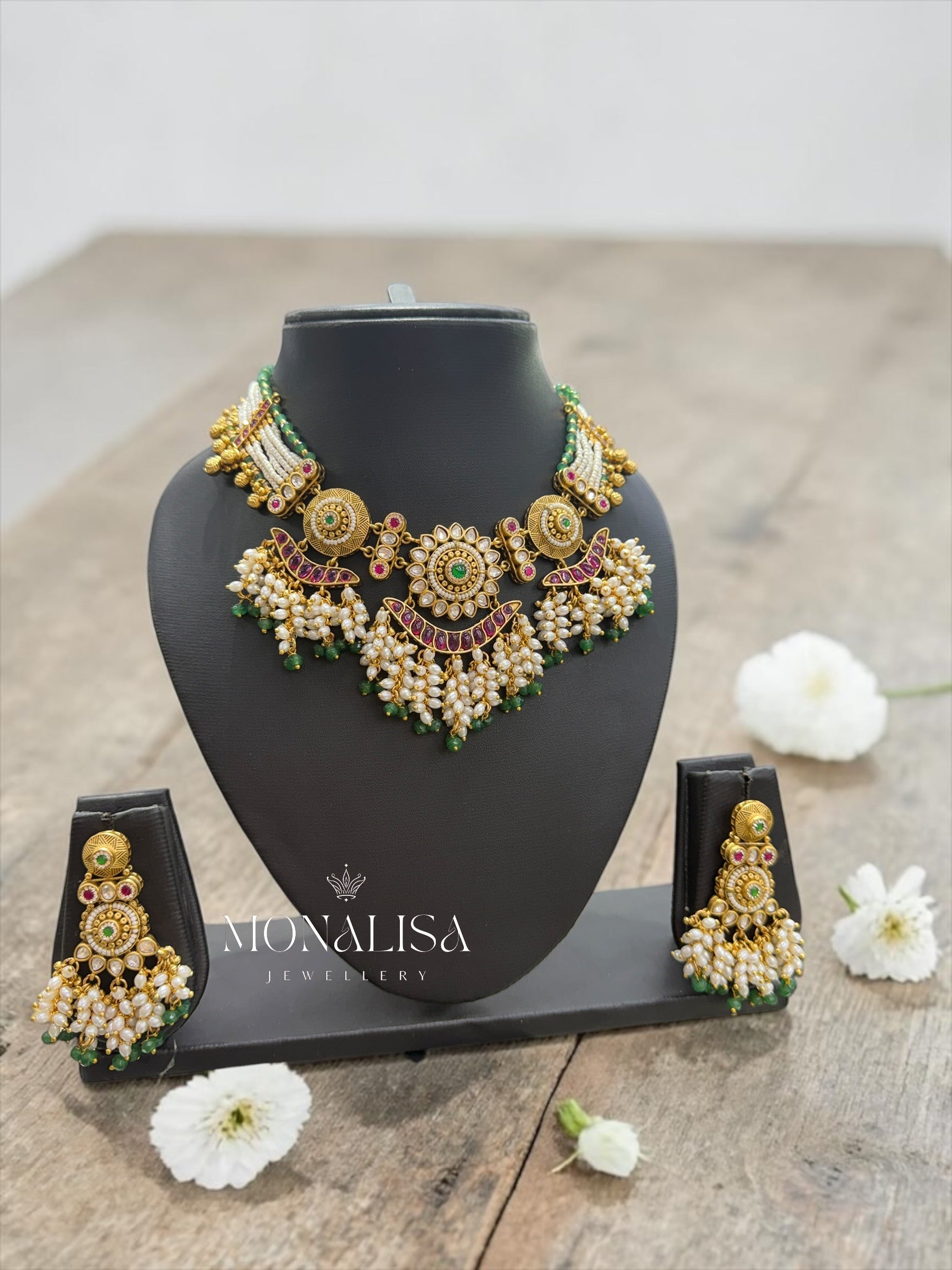 Savya Antique Designer Necklace Set
