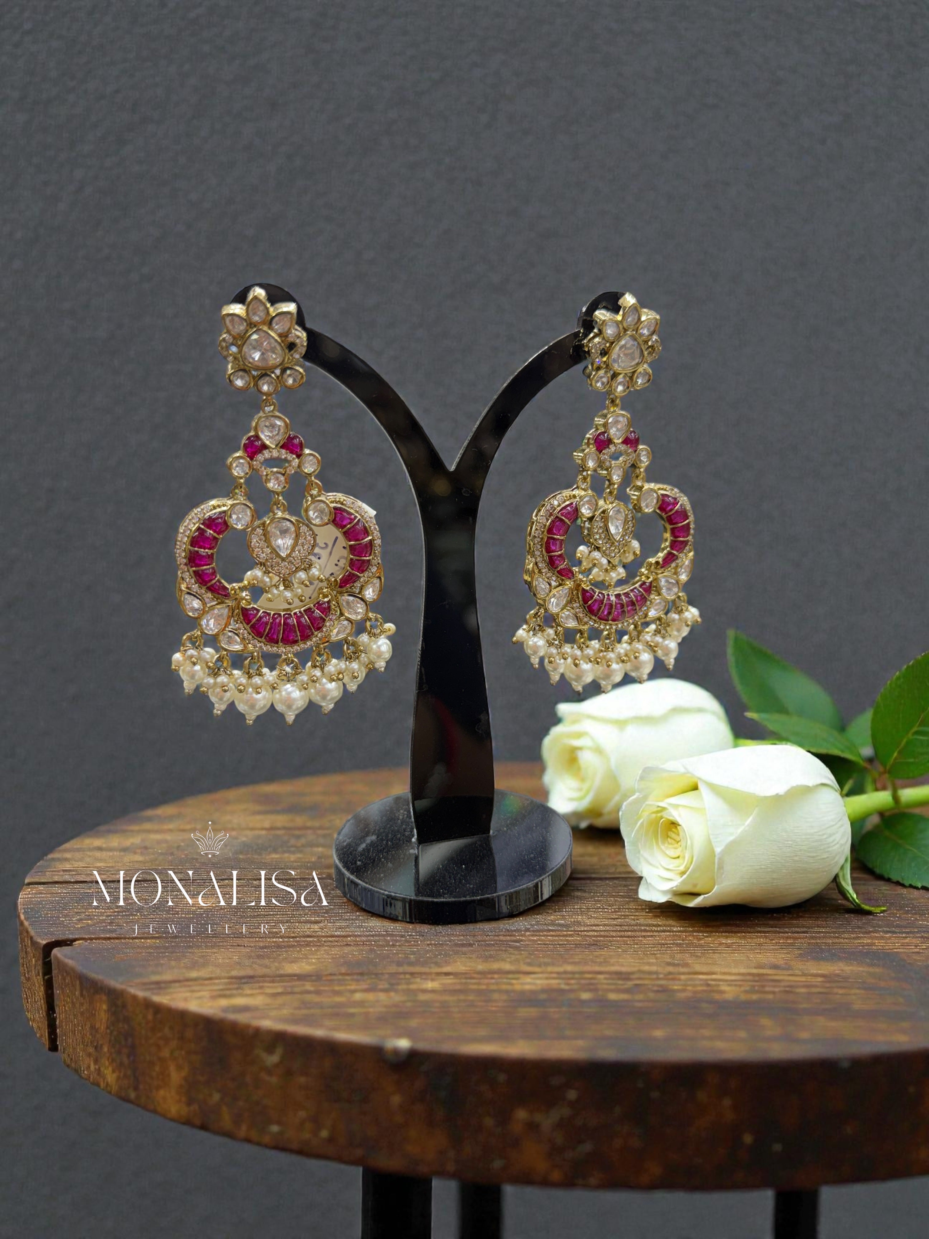 Vera Ruby Polki Desinger Earing