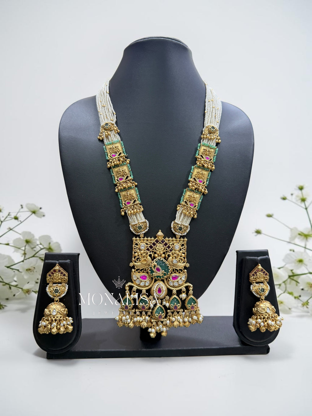 RANI Antique designer long Necklace Set