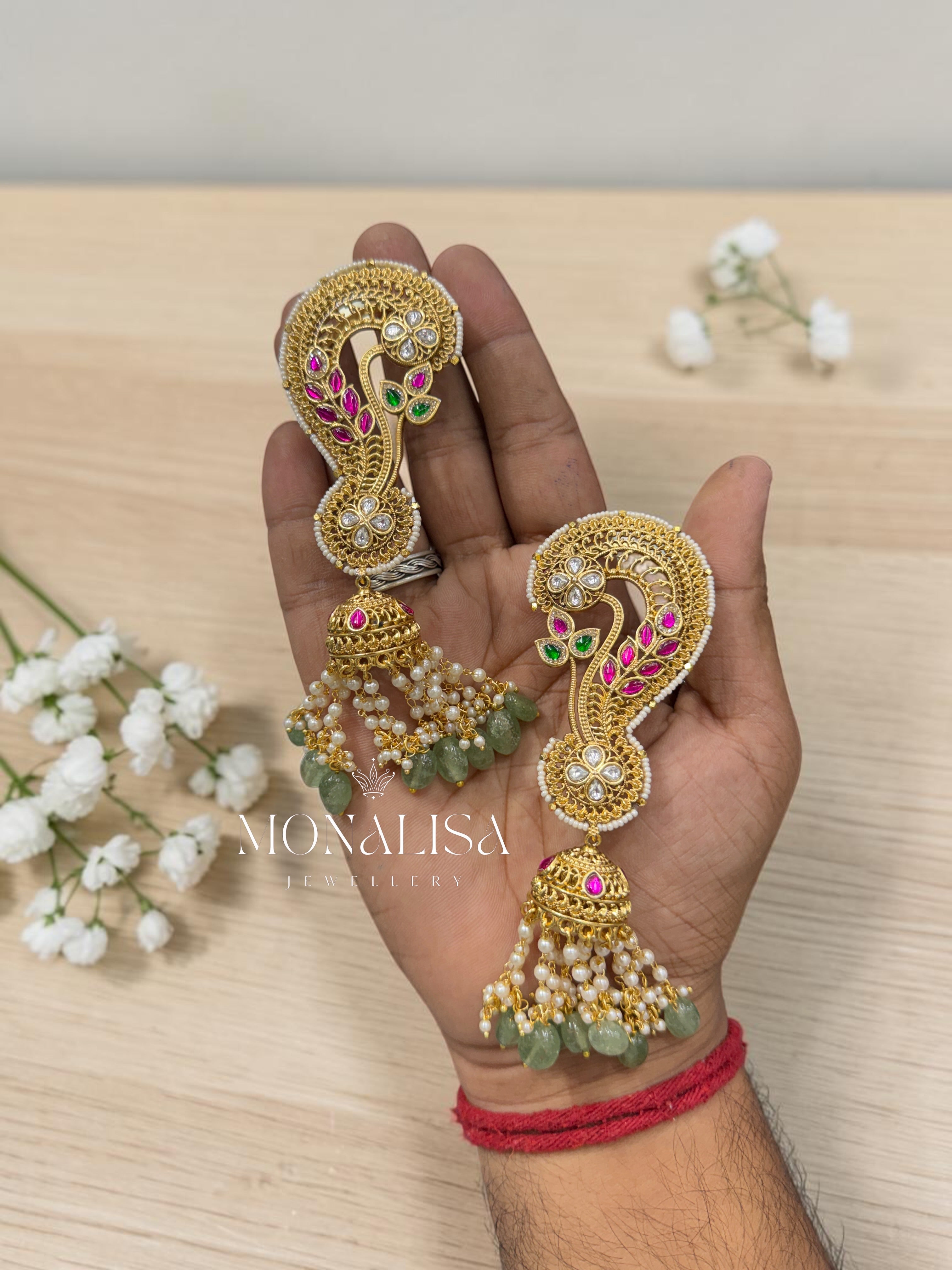 Dhiravka Antique Desinger Kaan Earing