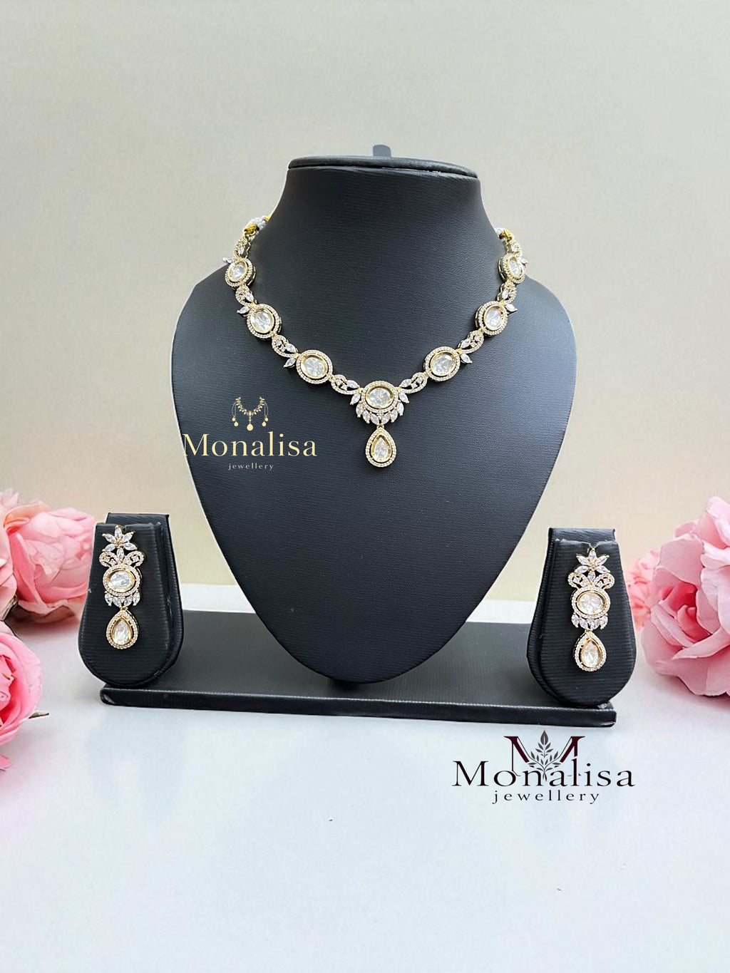 Aamiya Polki Designer Necklace Set