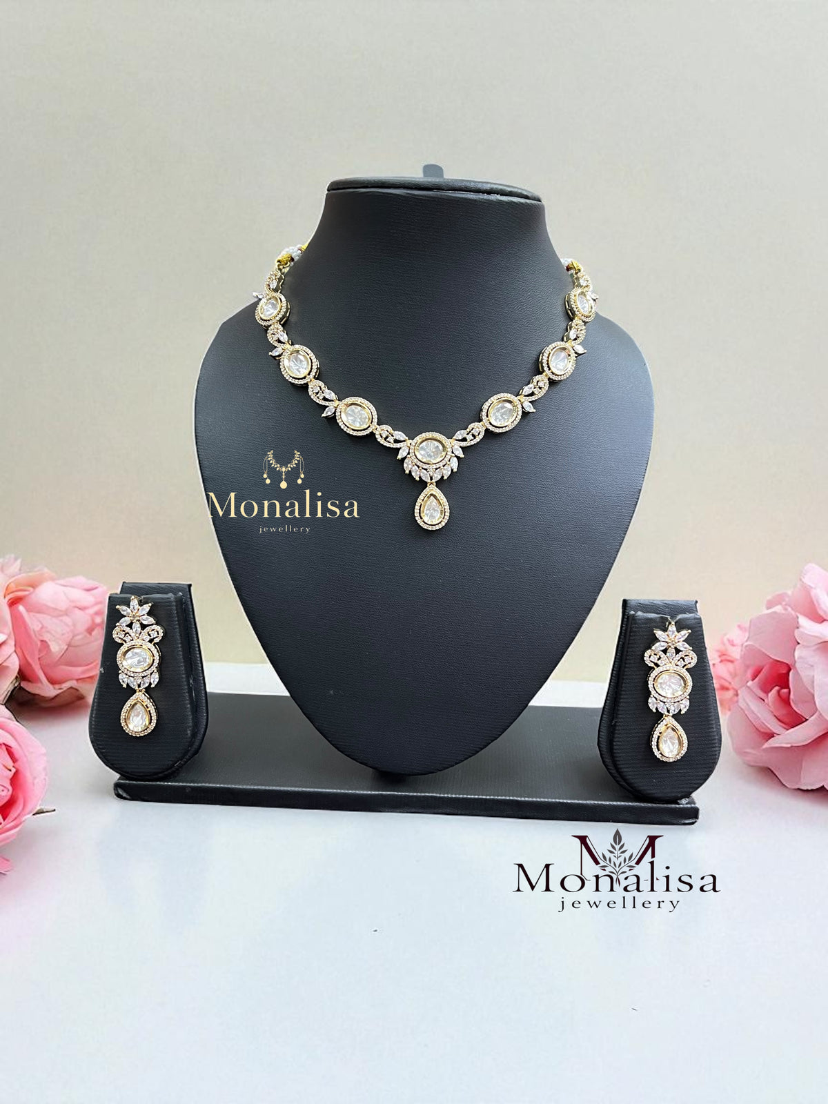 Aamiya Polki Designer Necklace Set