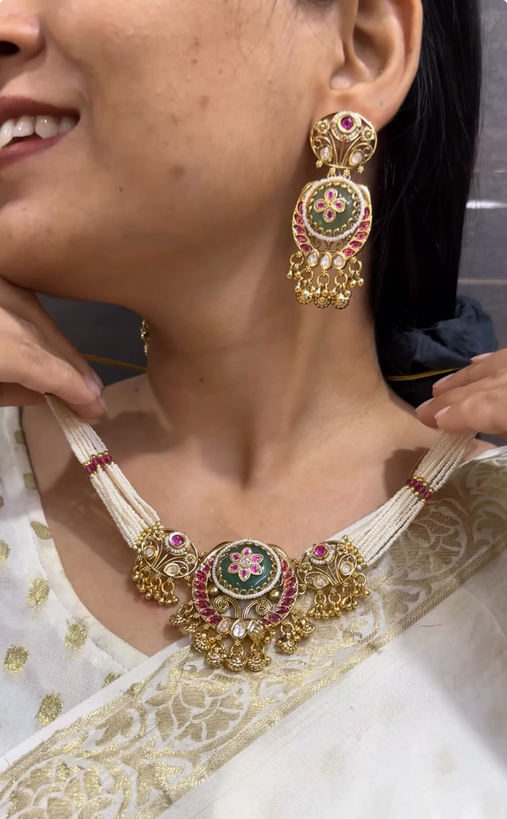 Vara Antique Designer Necklace Set