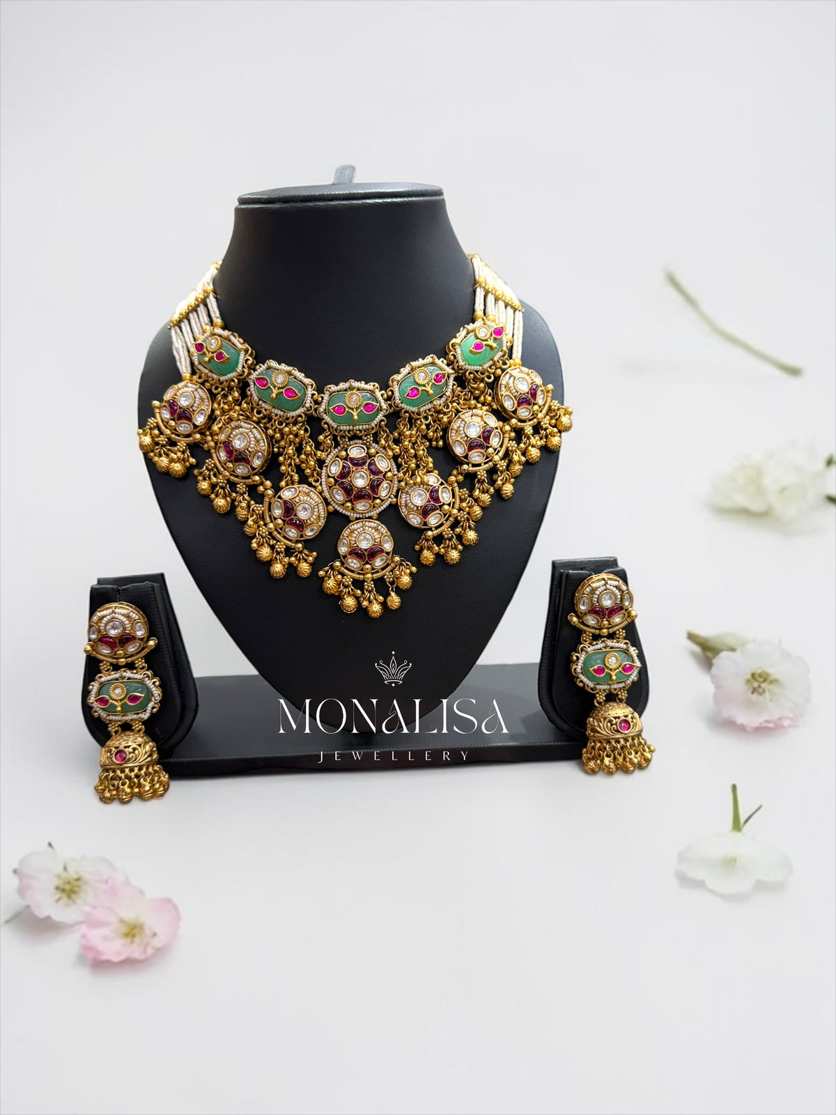 Rajvika Antique Designer Necklace Set