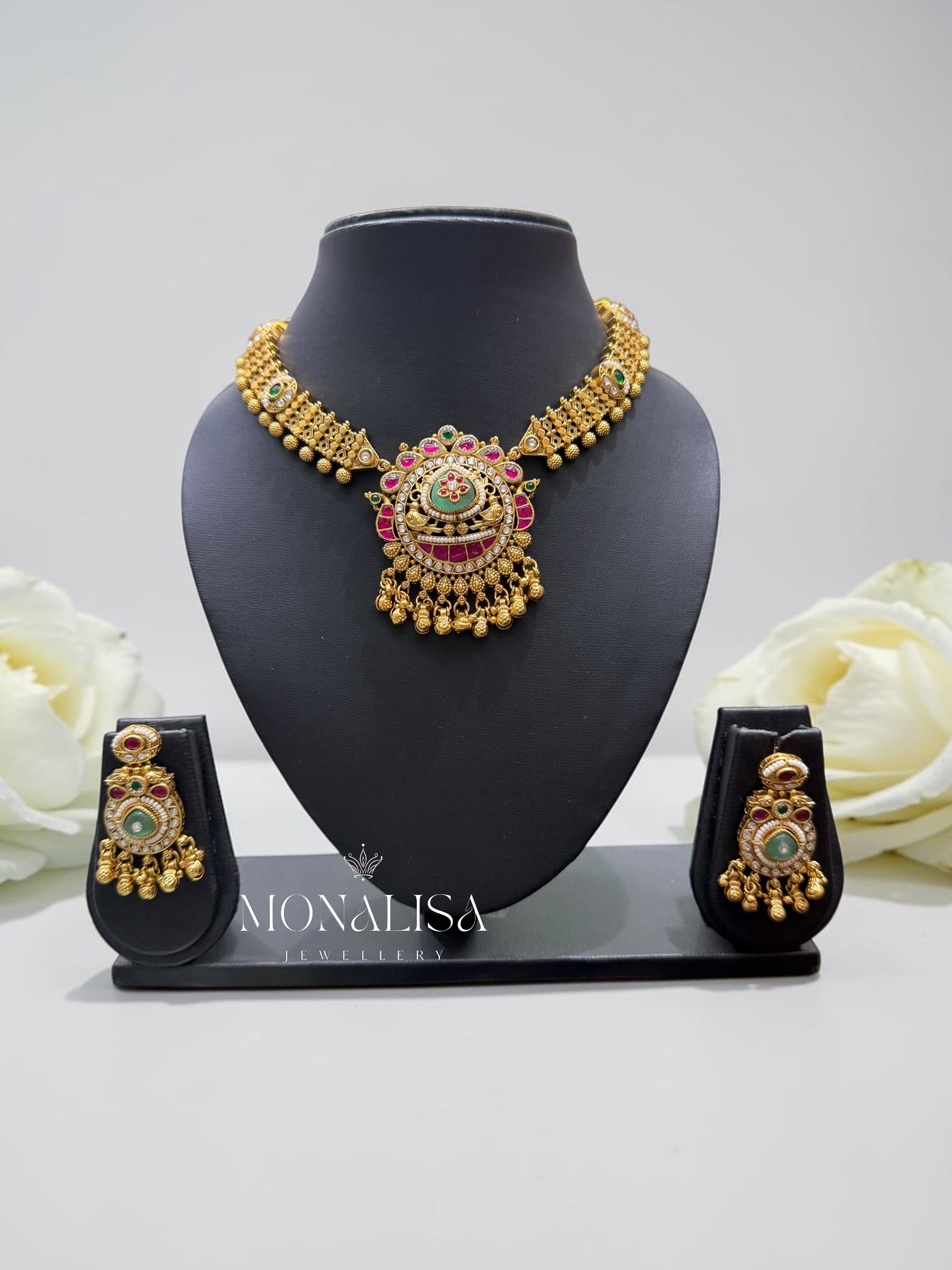 Rani Antique Designer Necklace Set