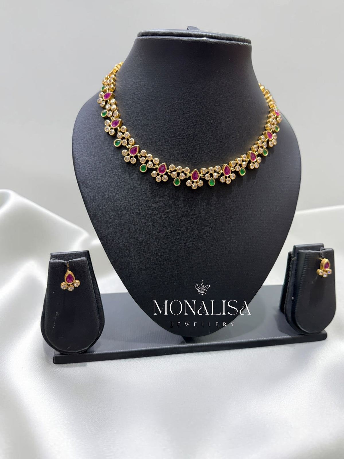 Janhavi Ruby designer Necklace Set