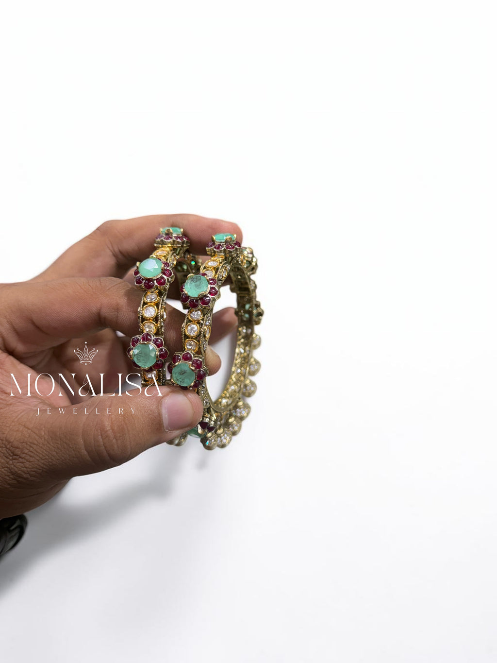 Sayra Polki Designer Bangles