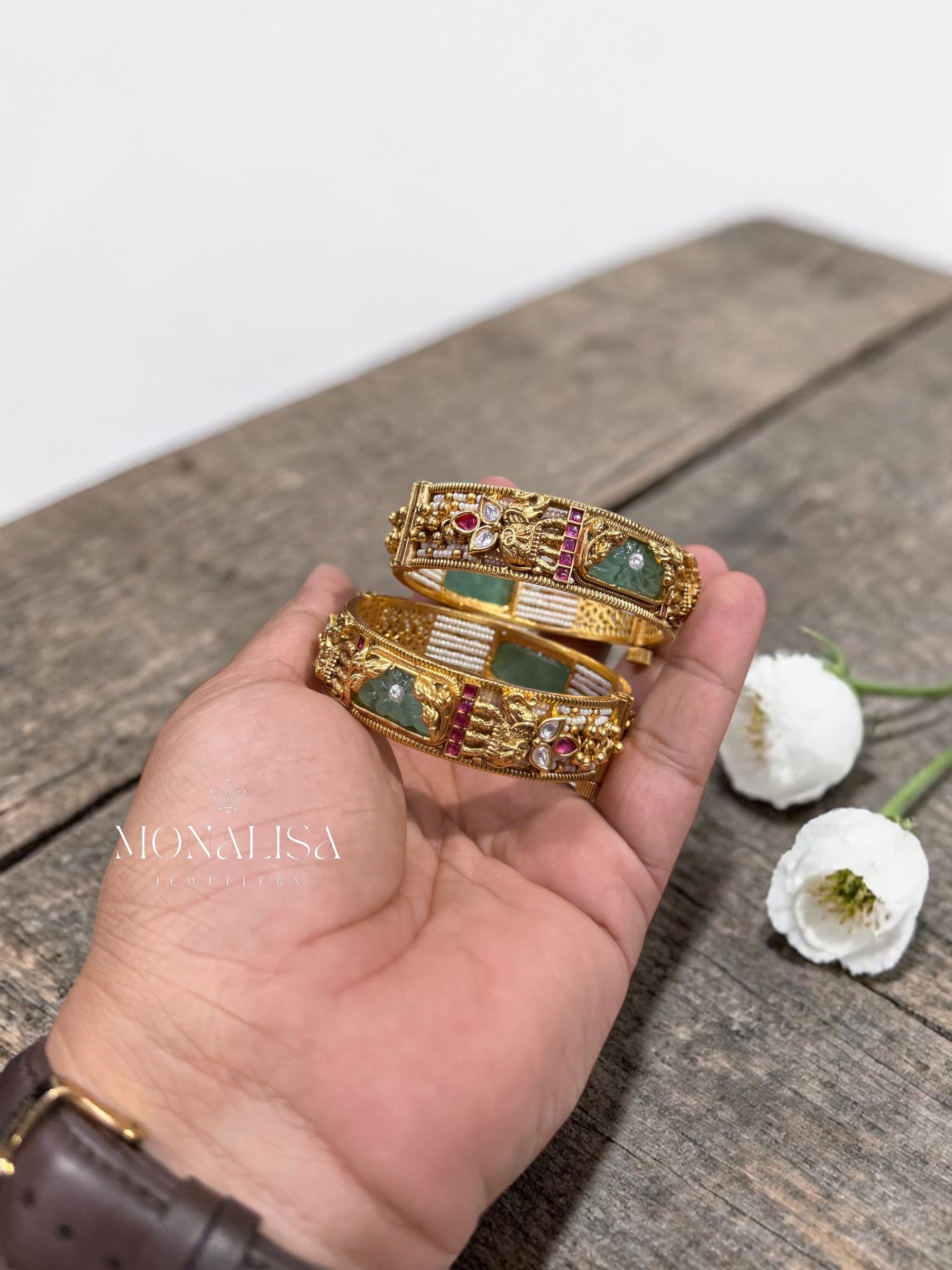 Meghani Antique Designer Bangles