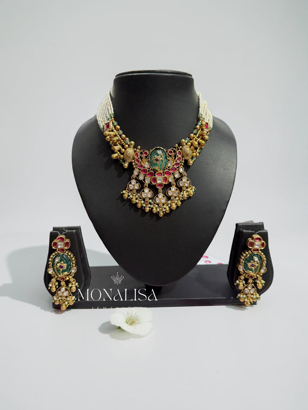Sarika Antique Designer Necklace Set