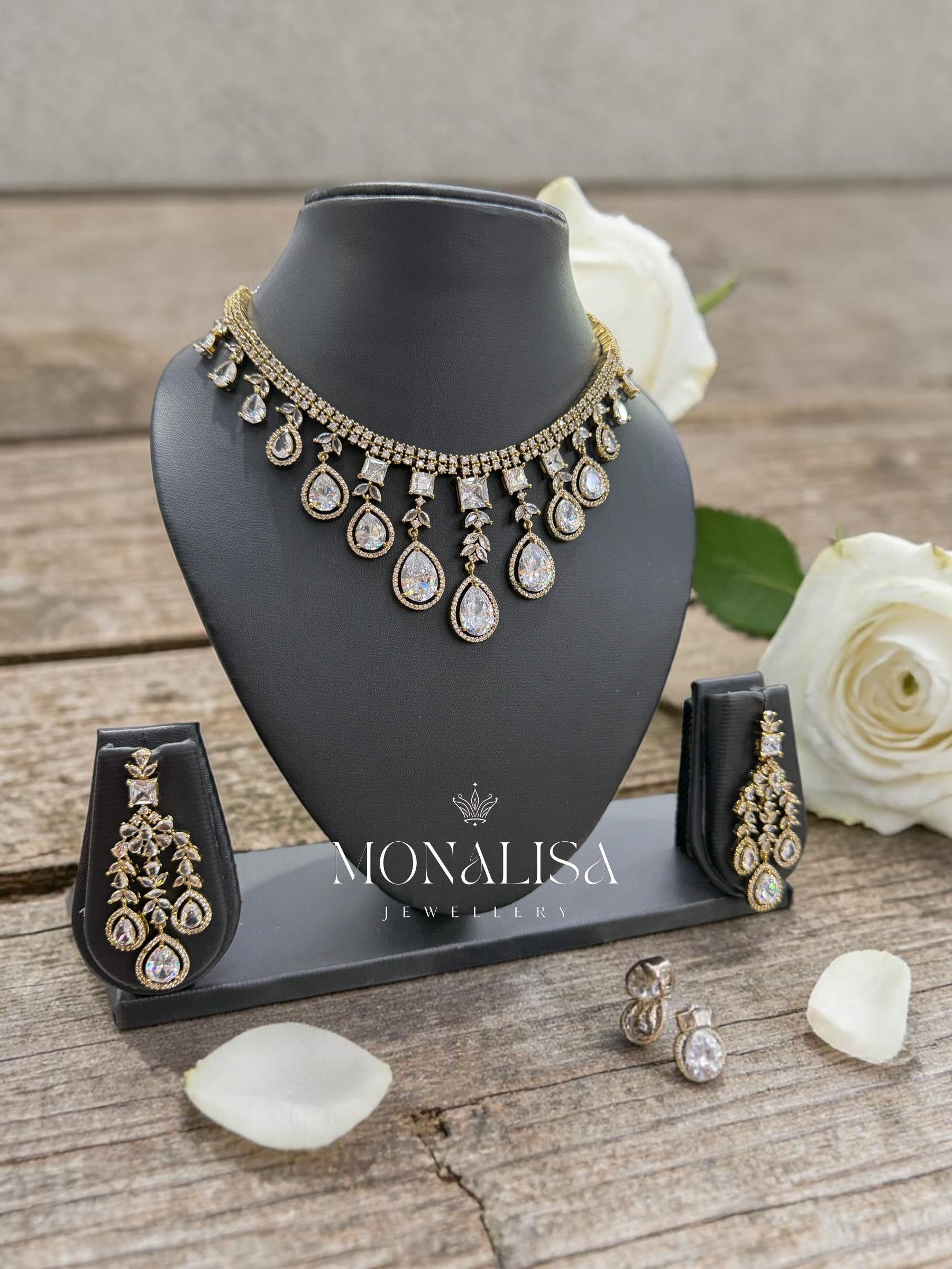 Sparkling Designer Necklace Set