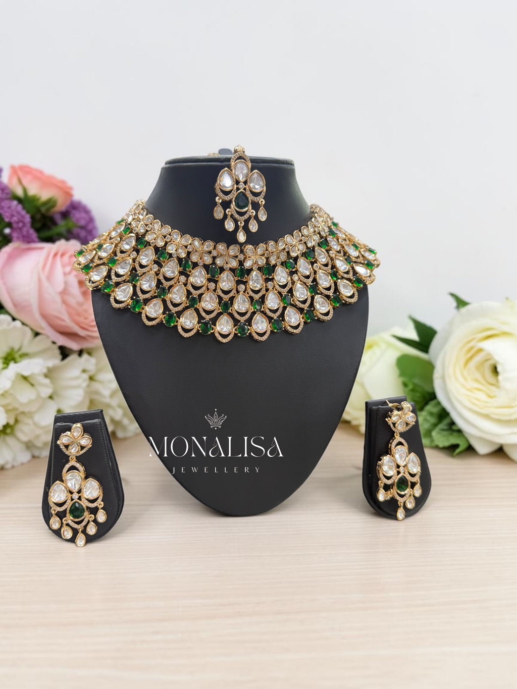 Kaipita Polki Designer Necklace Set
