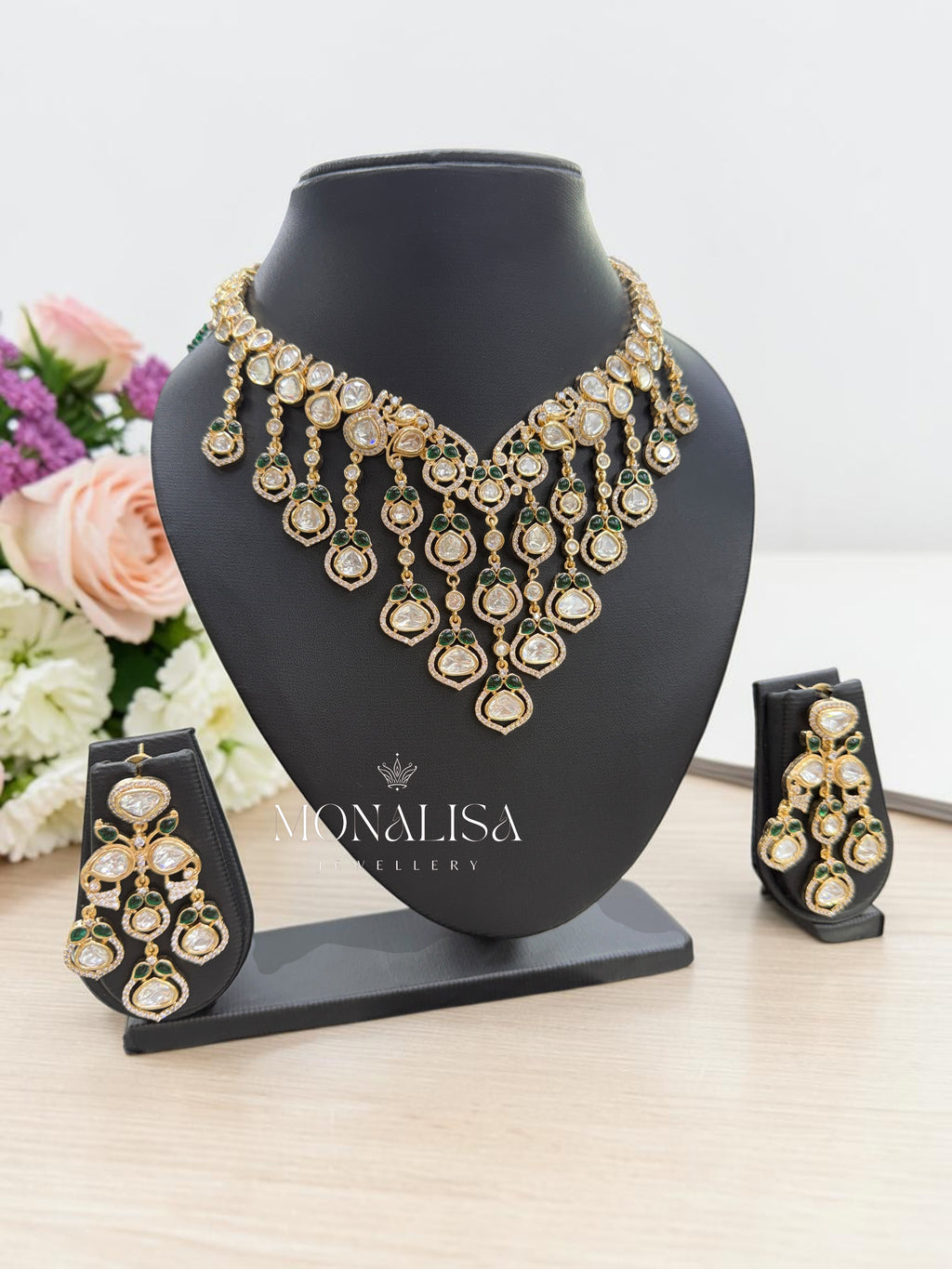 Aditi Polki Designer Necklace Set