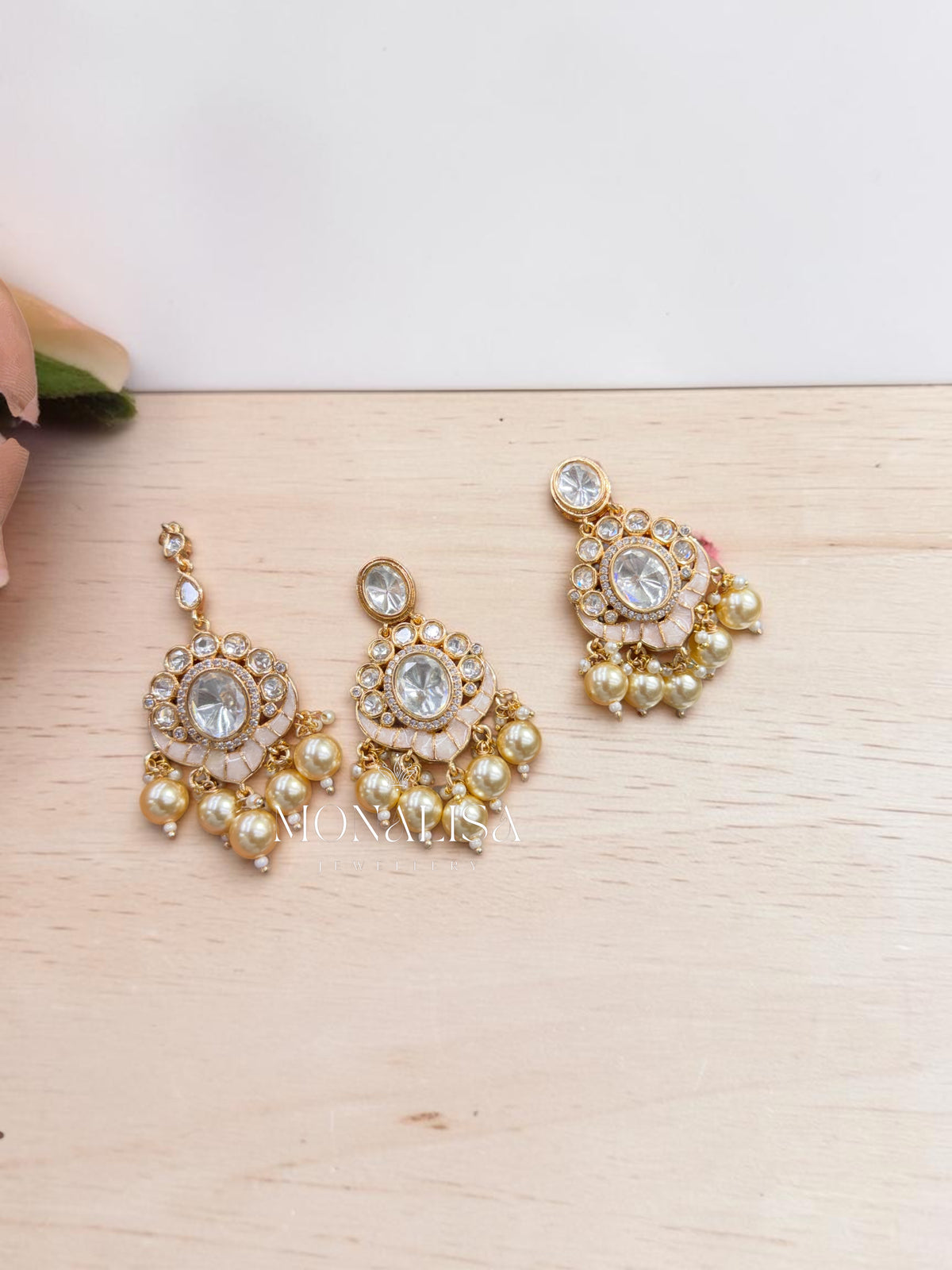 Kashwini Polki Designer Necklace Set