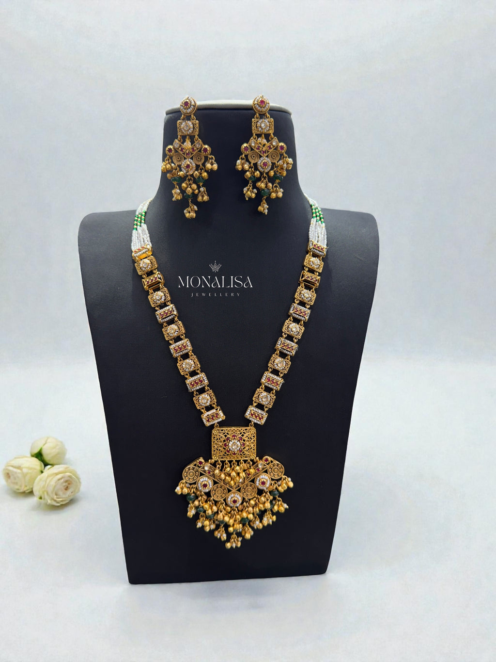 Nemli Antique designer long Necklace Set