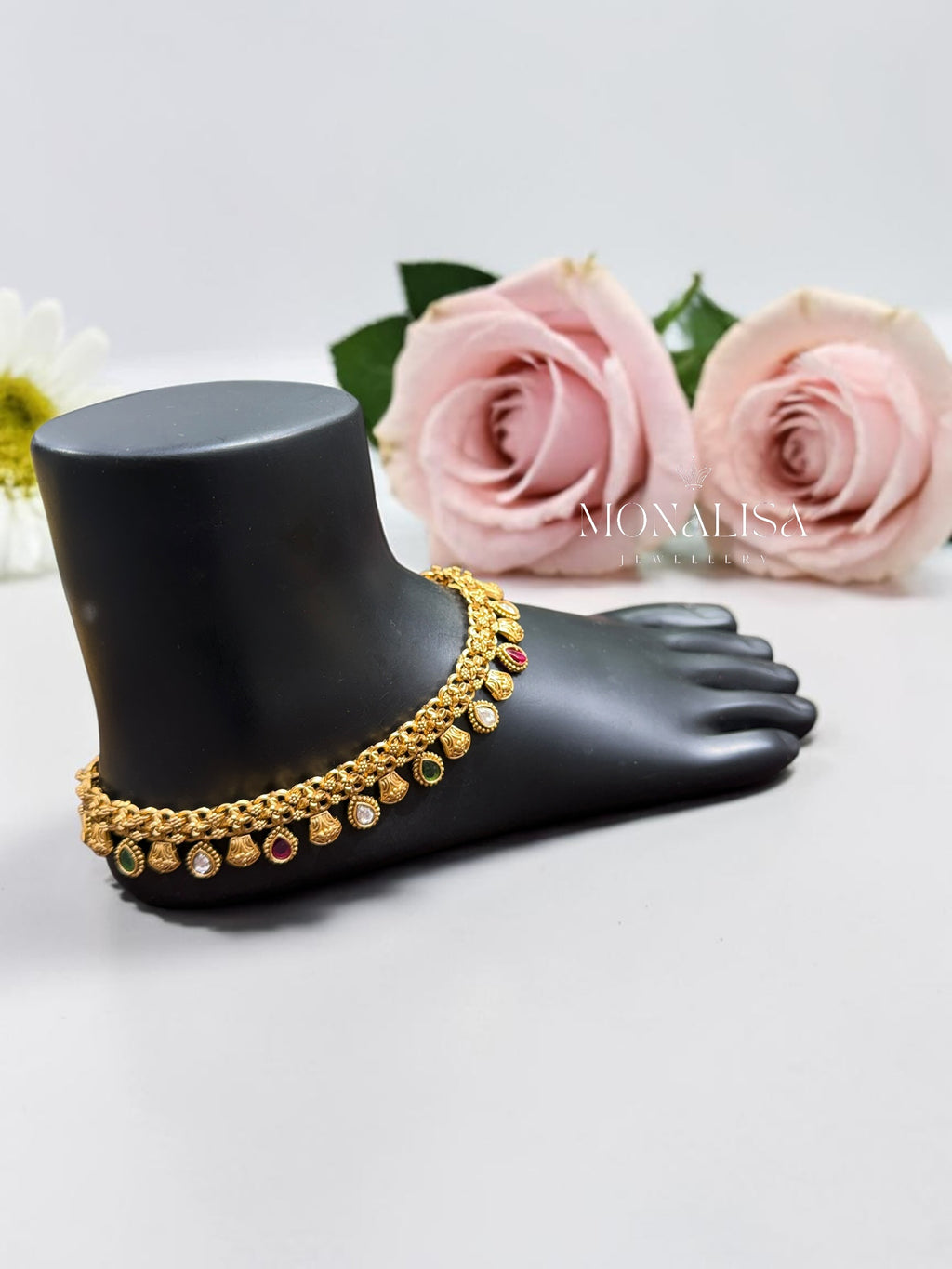 Vrinda Antique designer Anklet