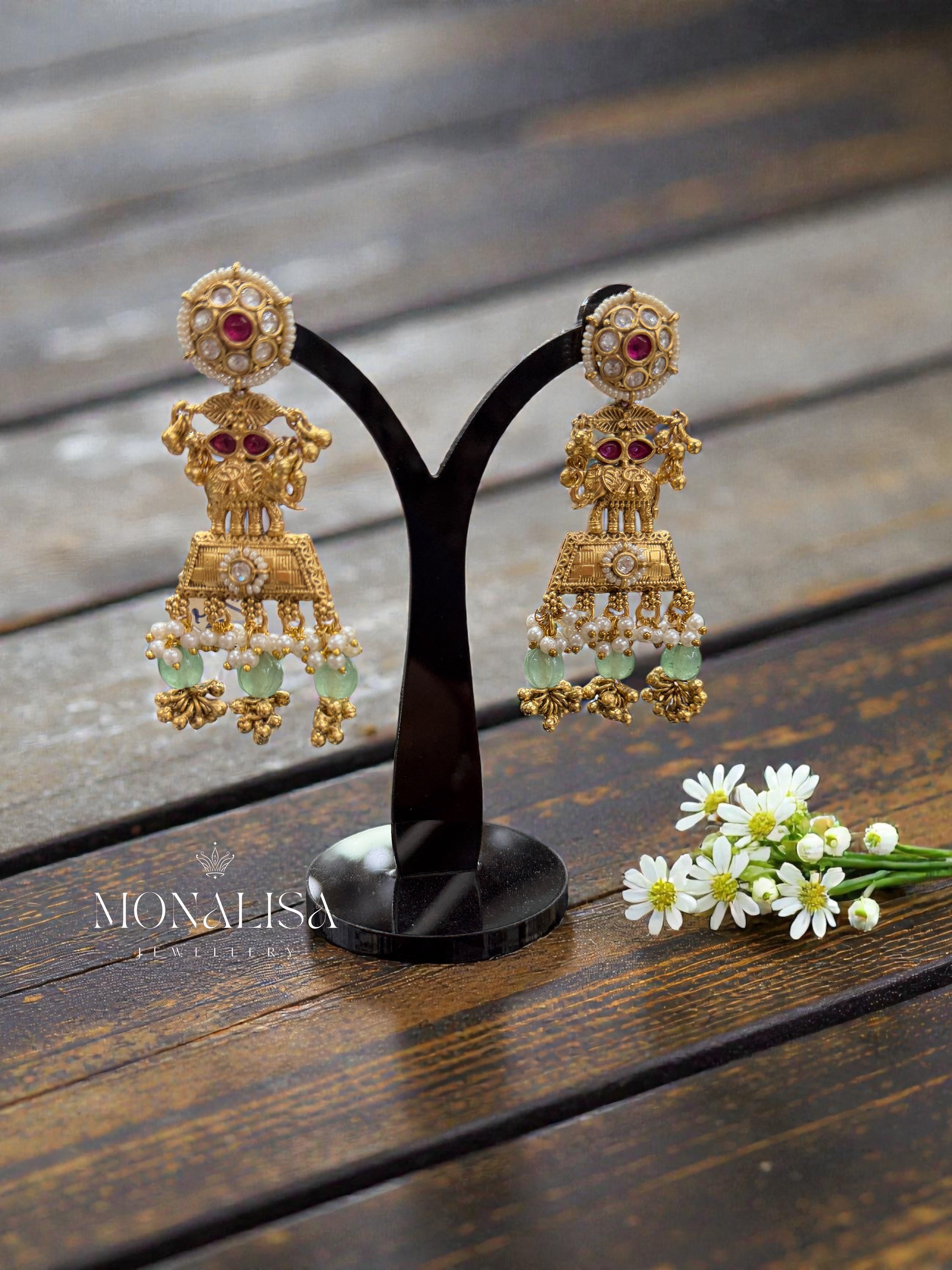 Elara Antique Desinger Earing