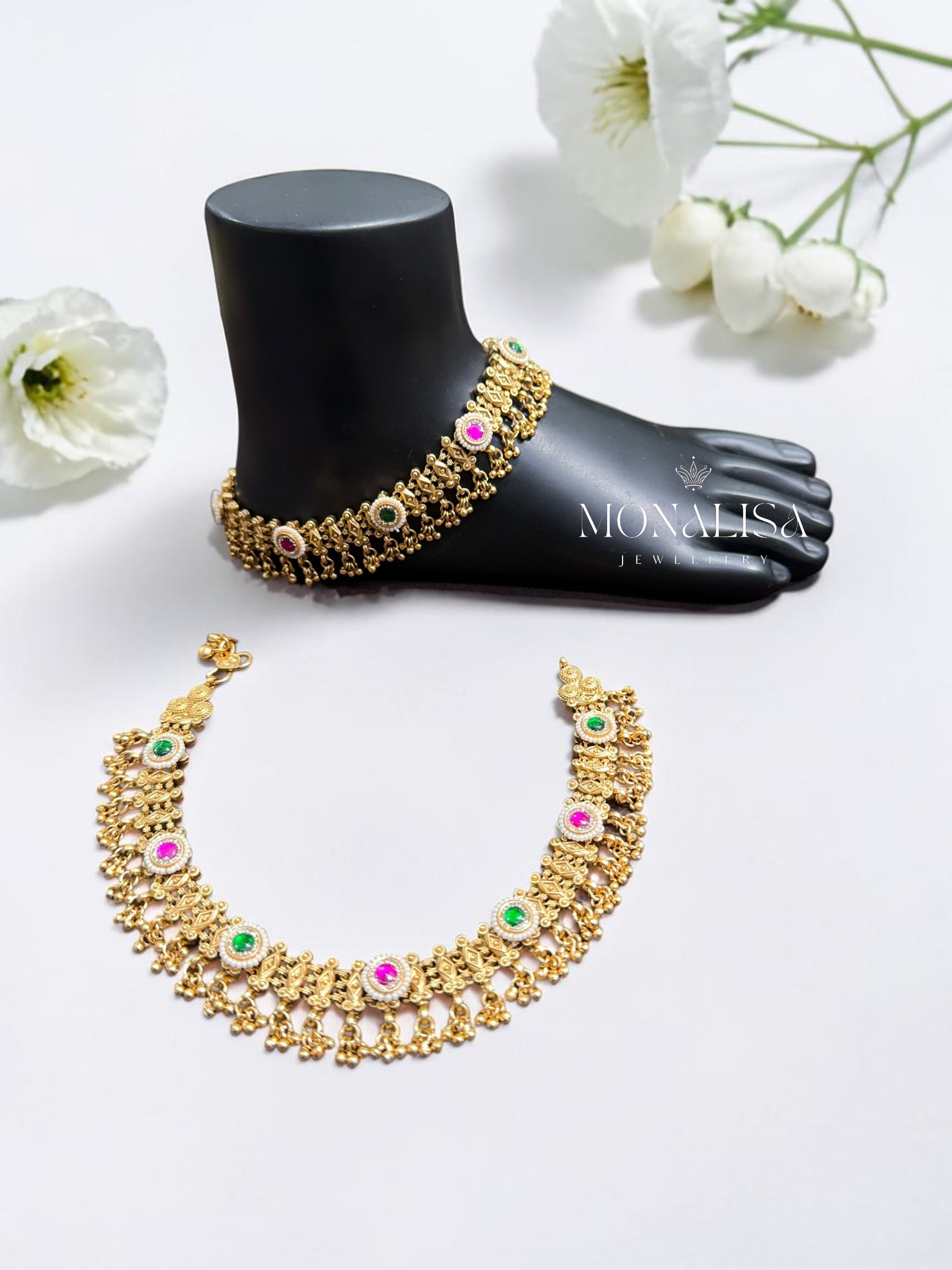 Tara Antique designer Anklet