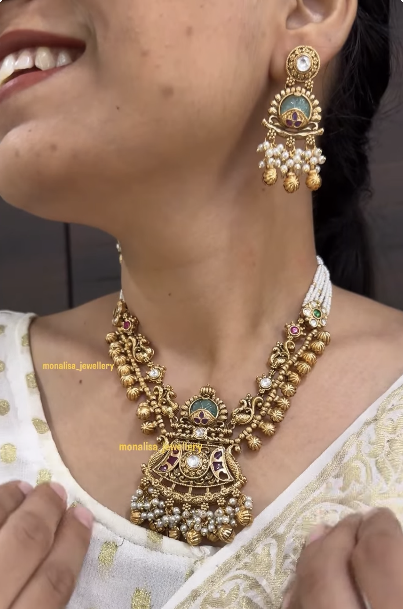Aiza Antique Designer Necklace Set