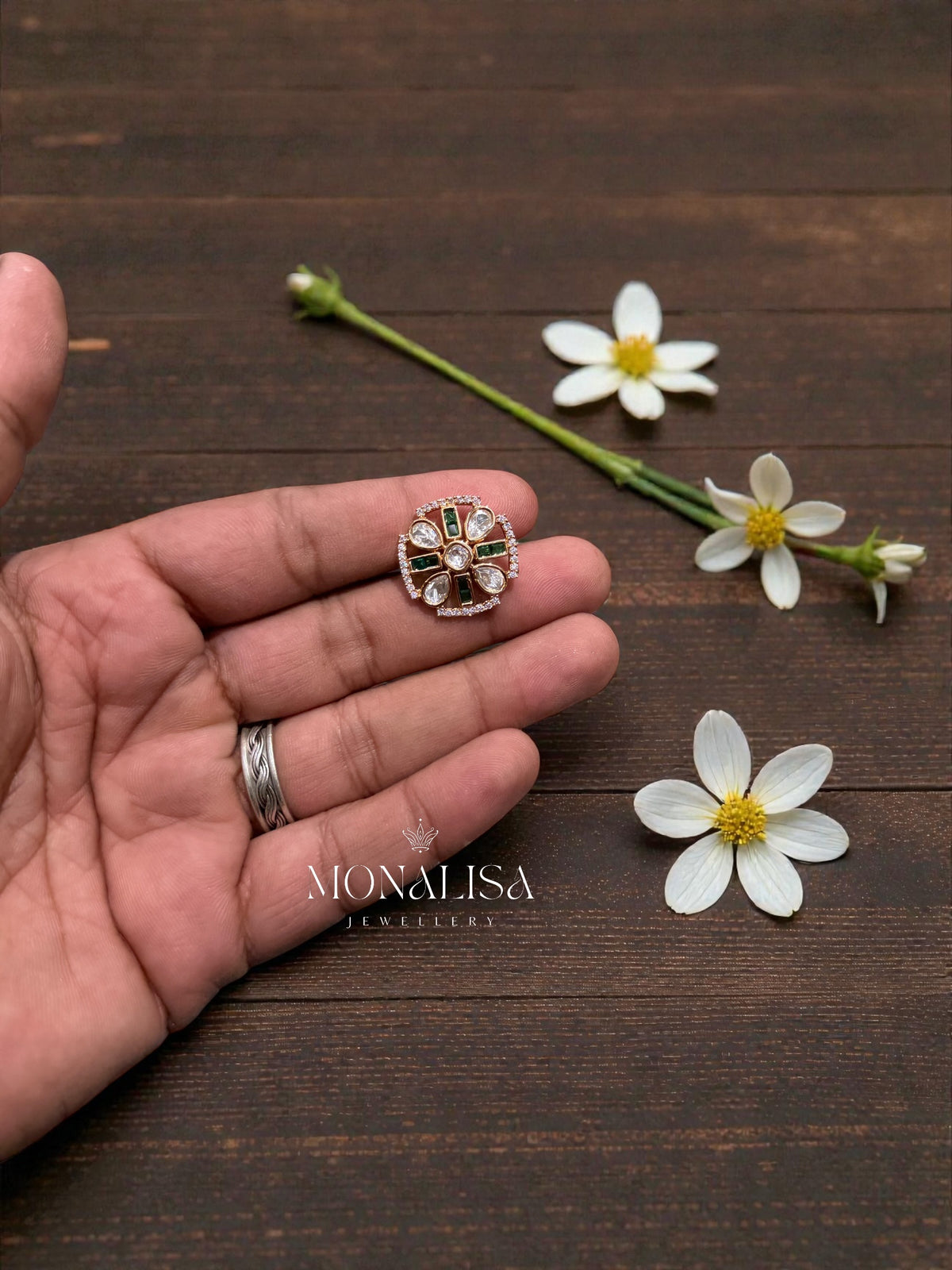 Tara Polki Designer Ring