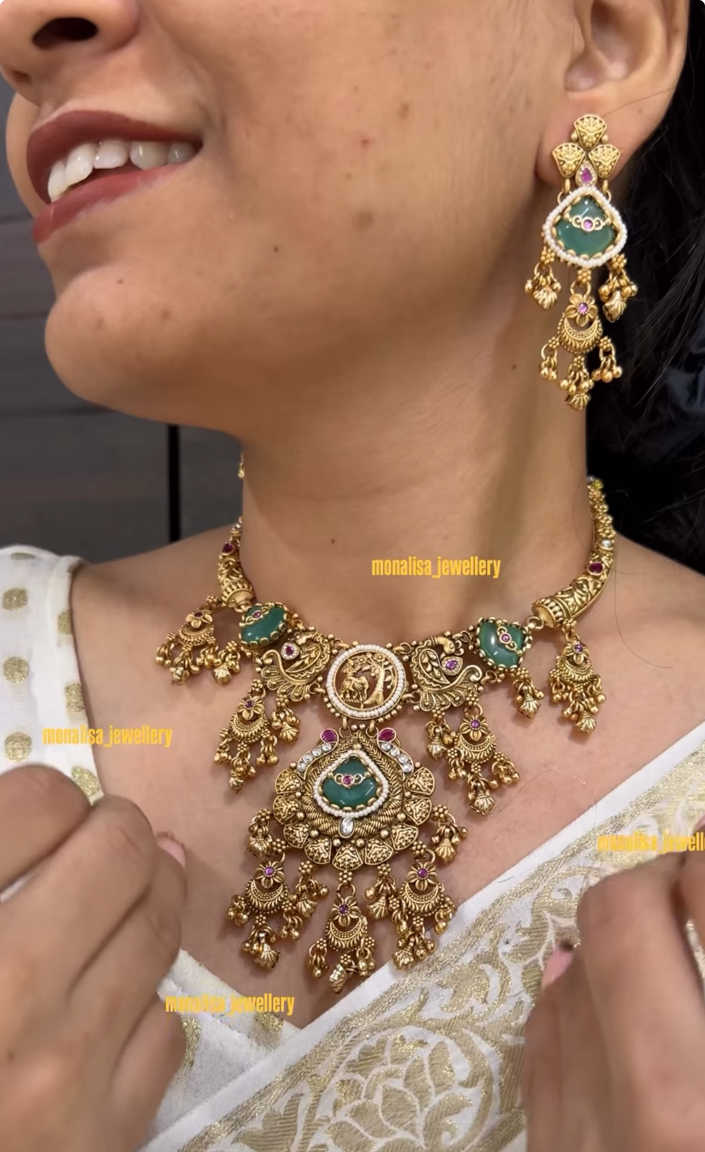 Riona Antique Designer Necklace Set