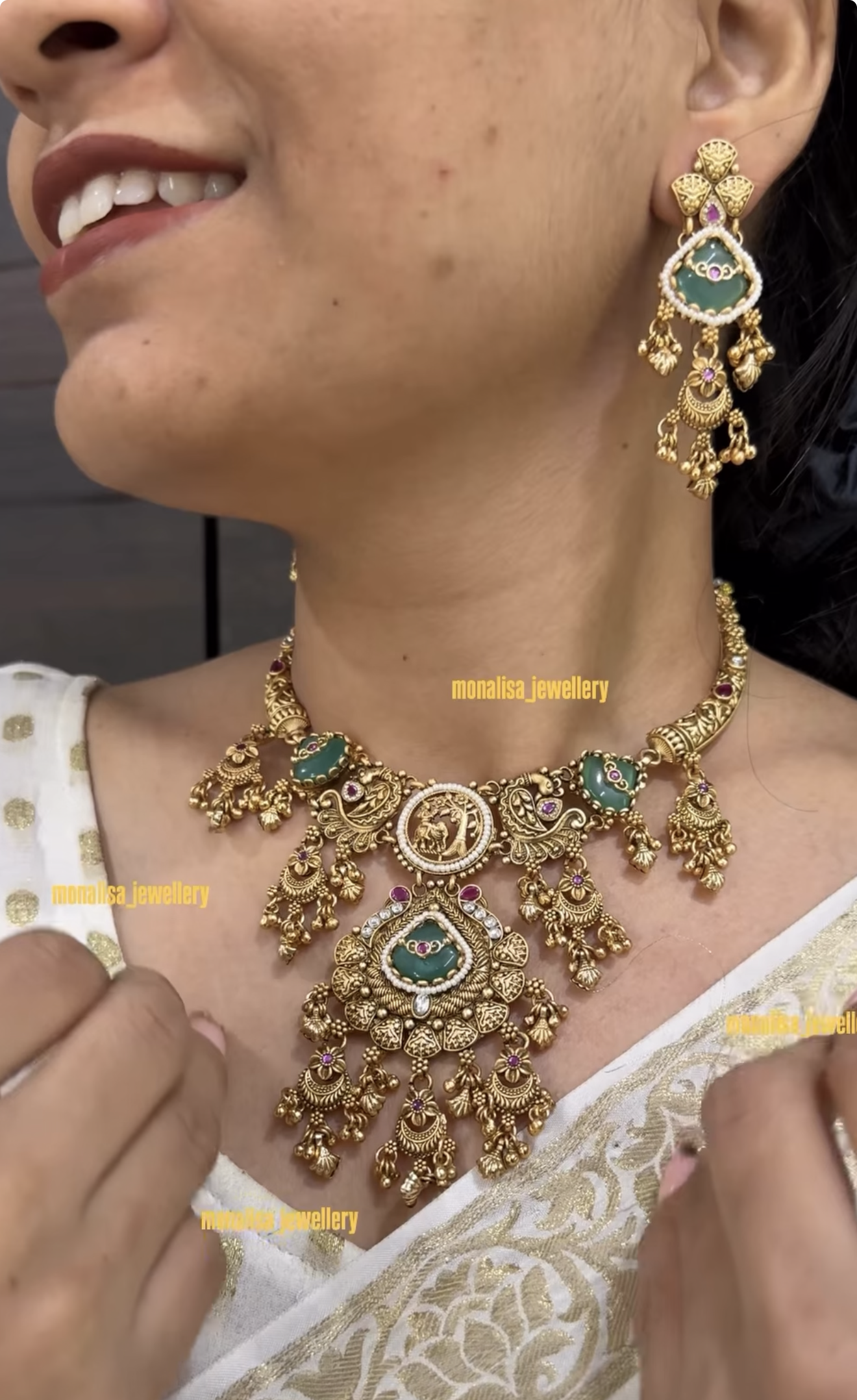 Riona Antique Designer Necklace Set