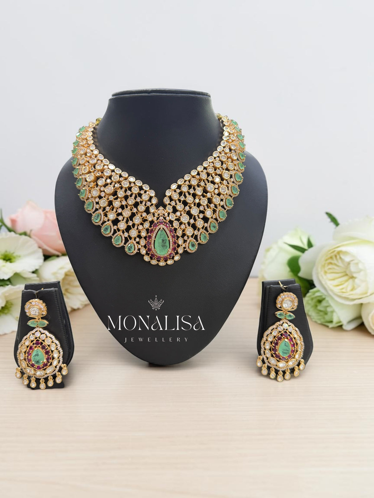 Kimaya Polki Designer Necklace Set