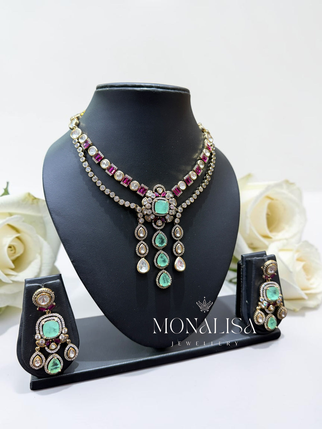 Hatakshi Polki Designer Necklace Set