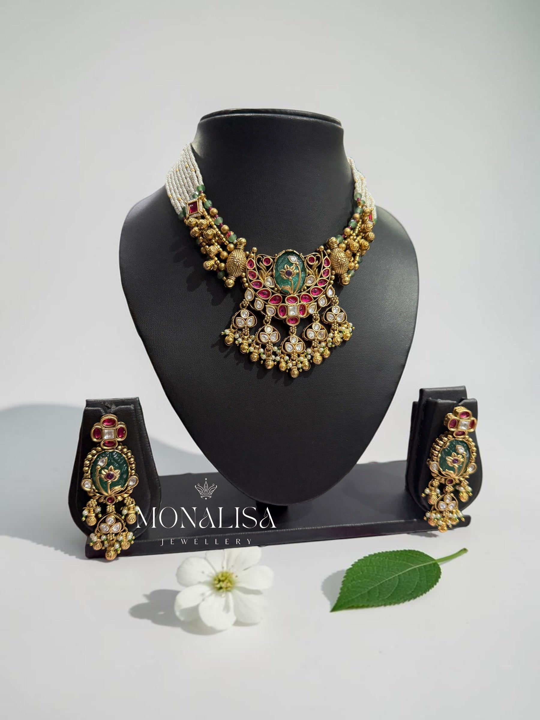 Sarika Antique Designer Necklace Set