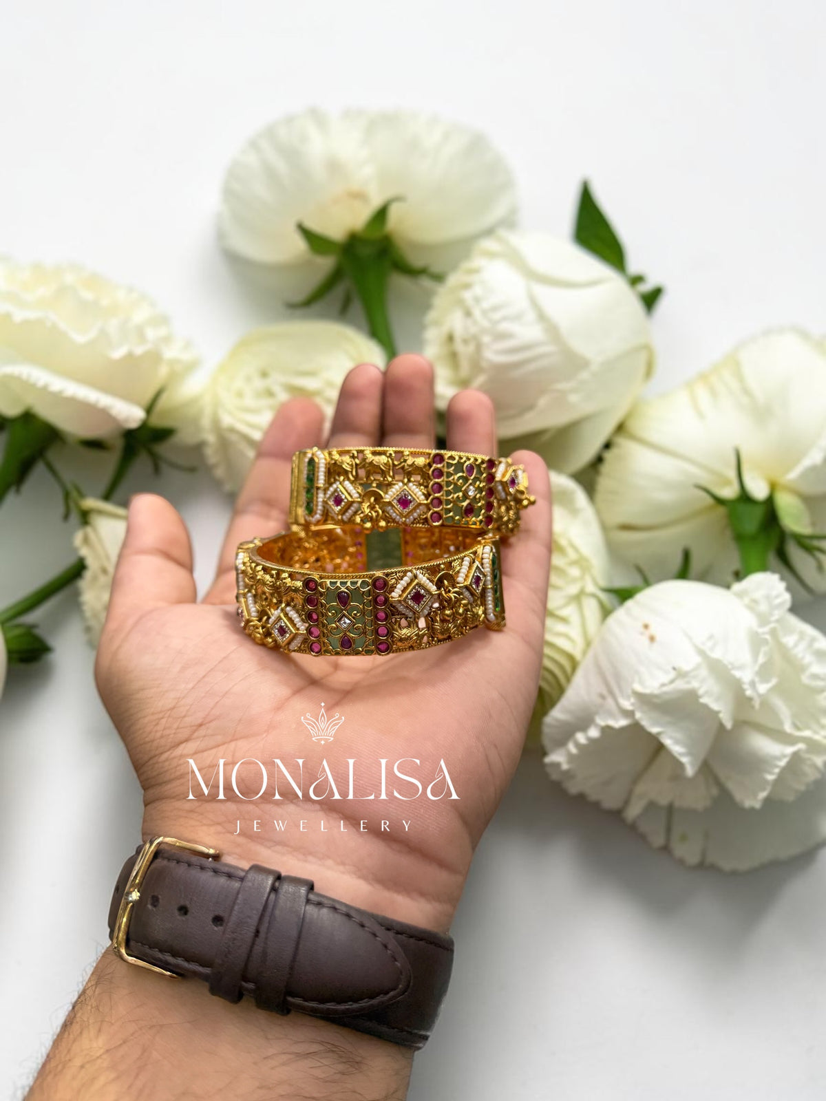 Sanvika Antique Designer Bangles
