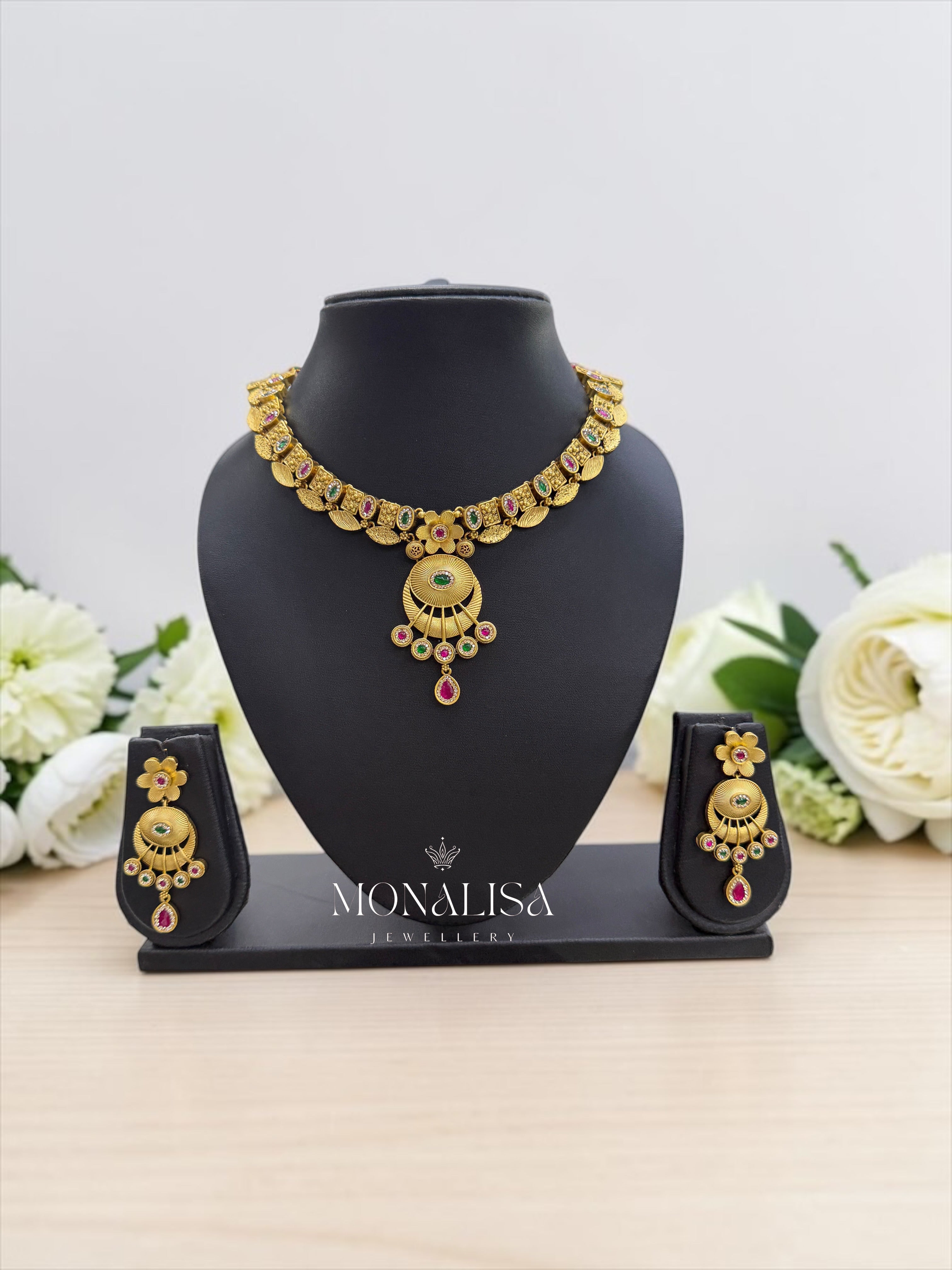 Ganika Antique Designer Necklace Set