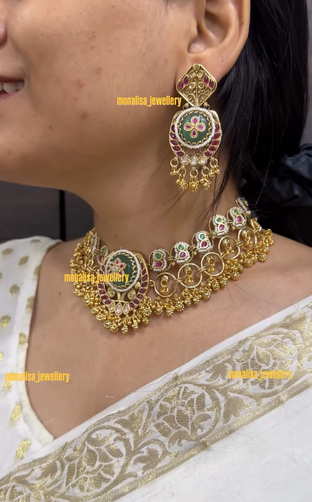 Mithra Antique Designer Necklace Set
