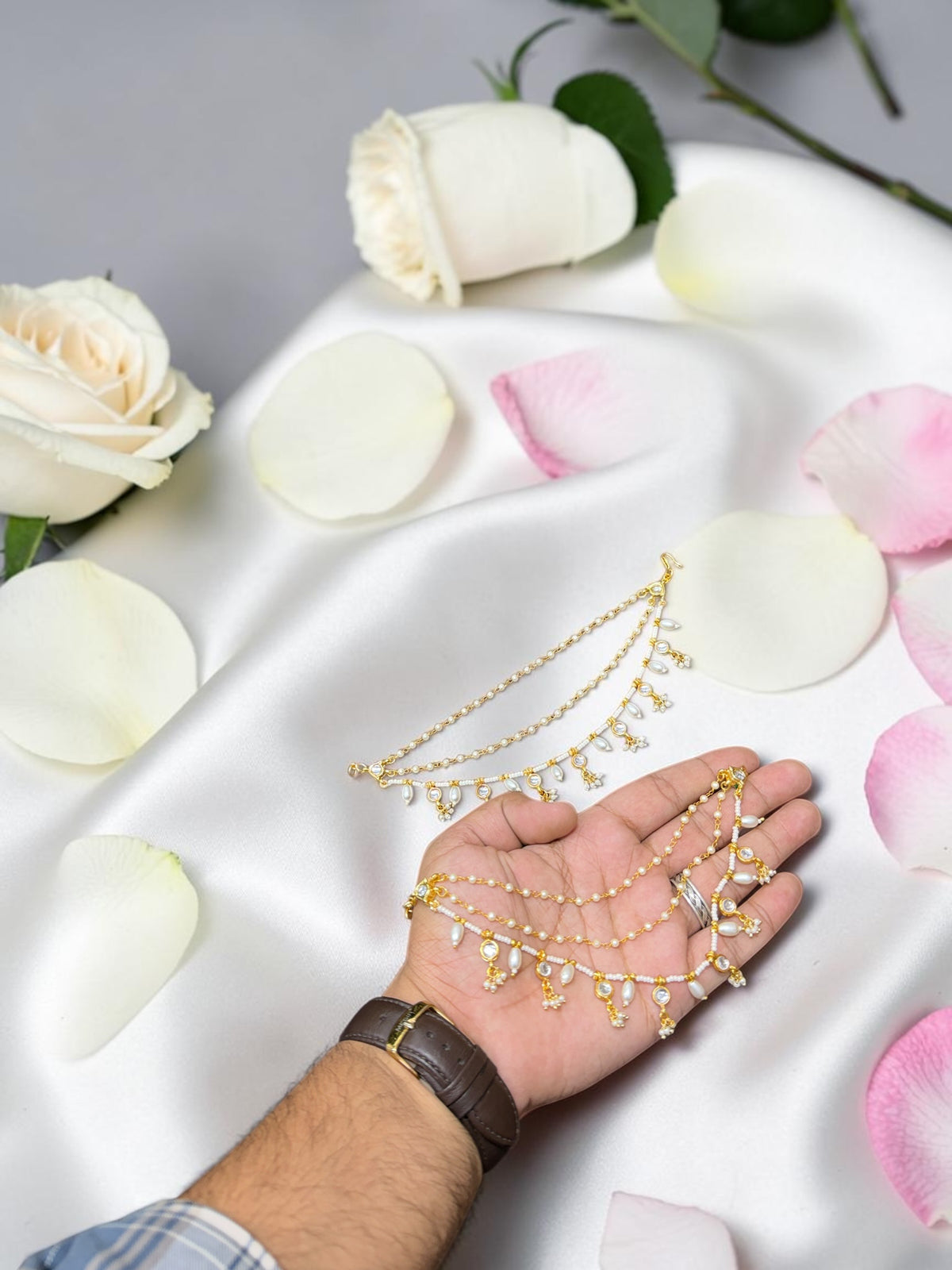 Ketki Polki Designer Ear chain