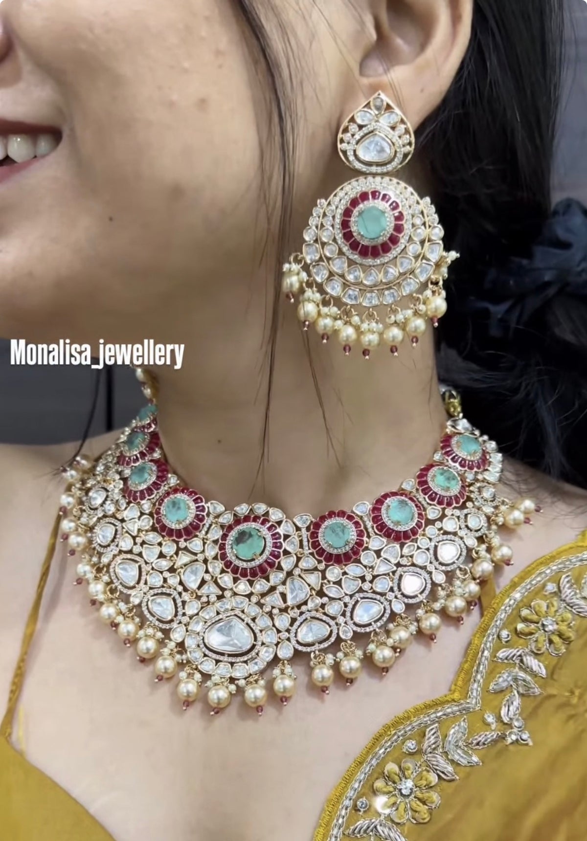 Yukti Polki Designer Necklace Set