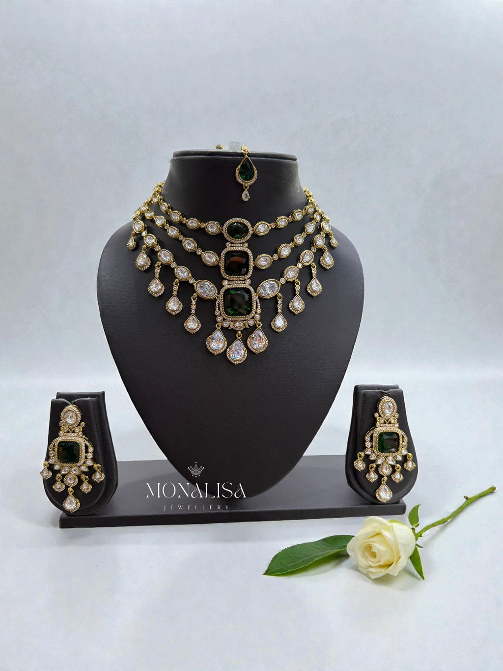 Palak Polki Designer Necklace Set