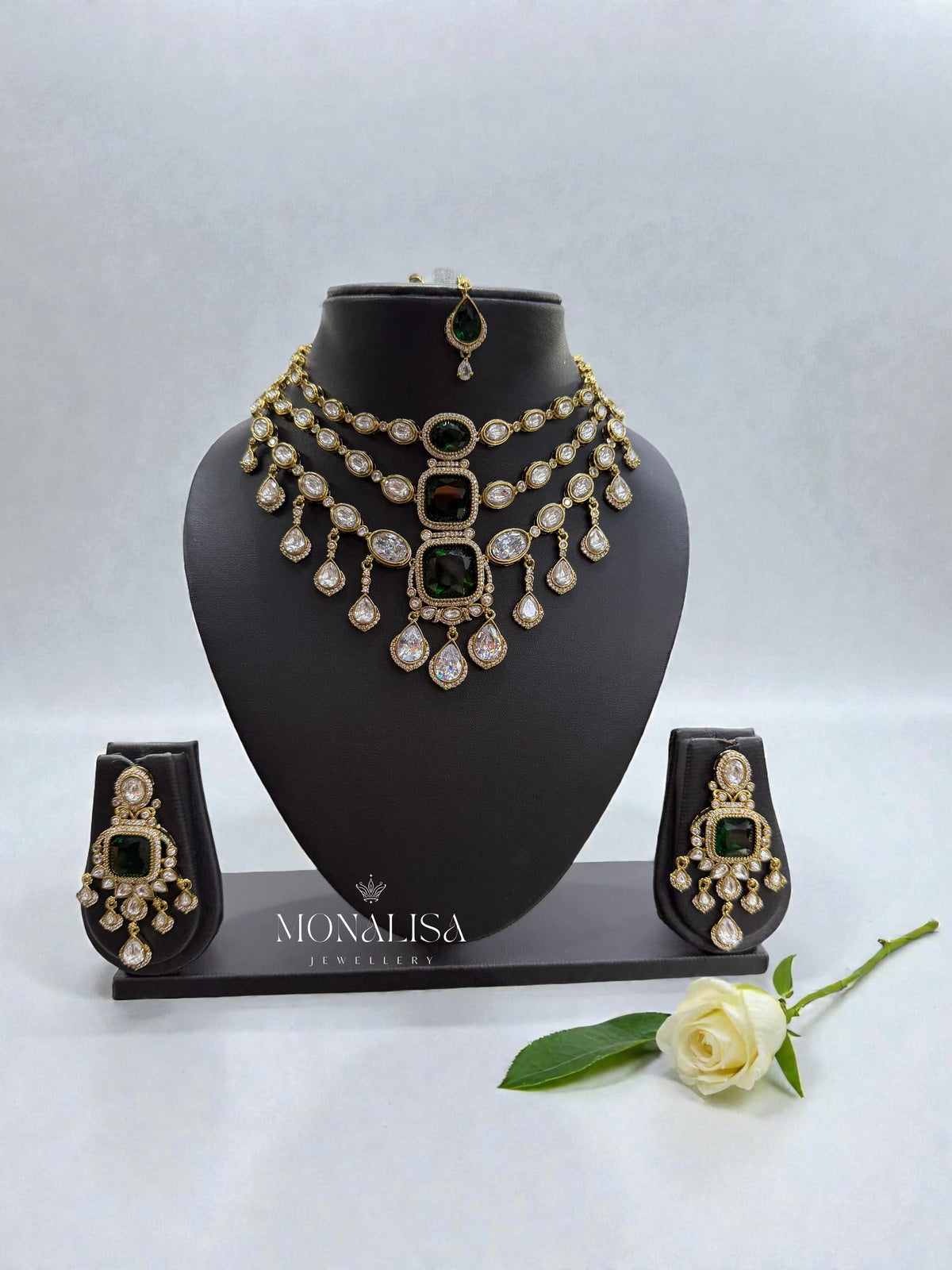 Palak Polki Designer Necklace Set