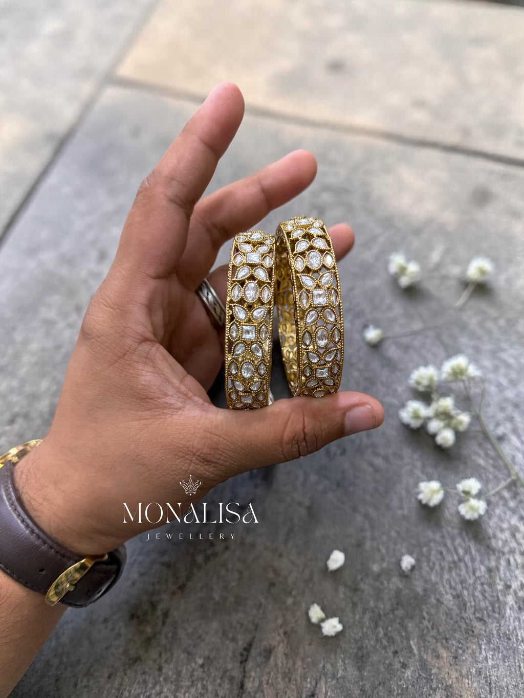 Medha Polki Designer Bangles