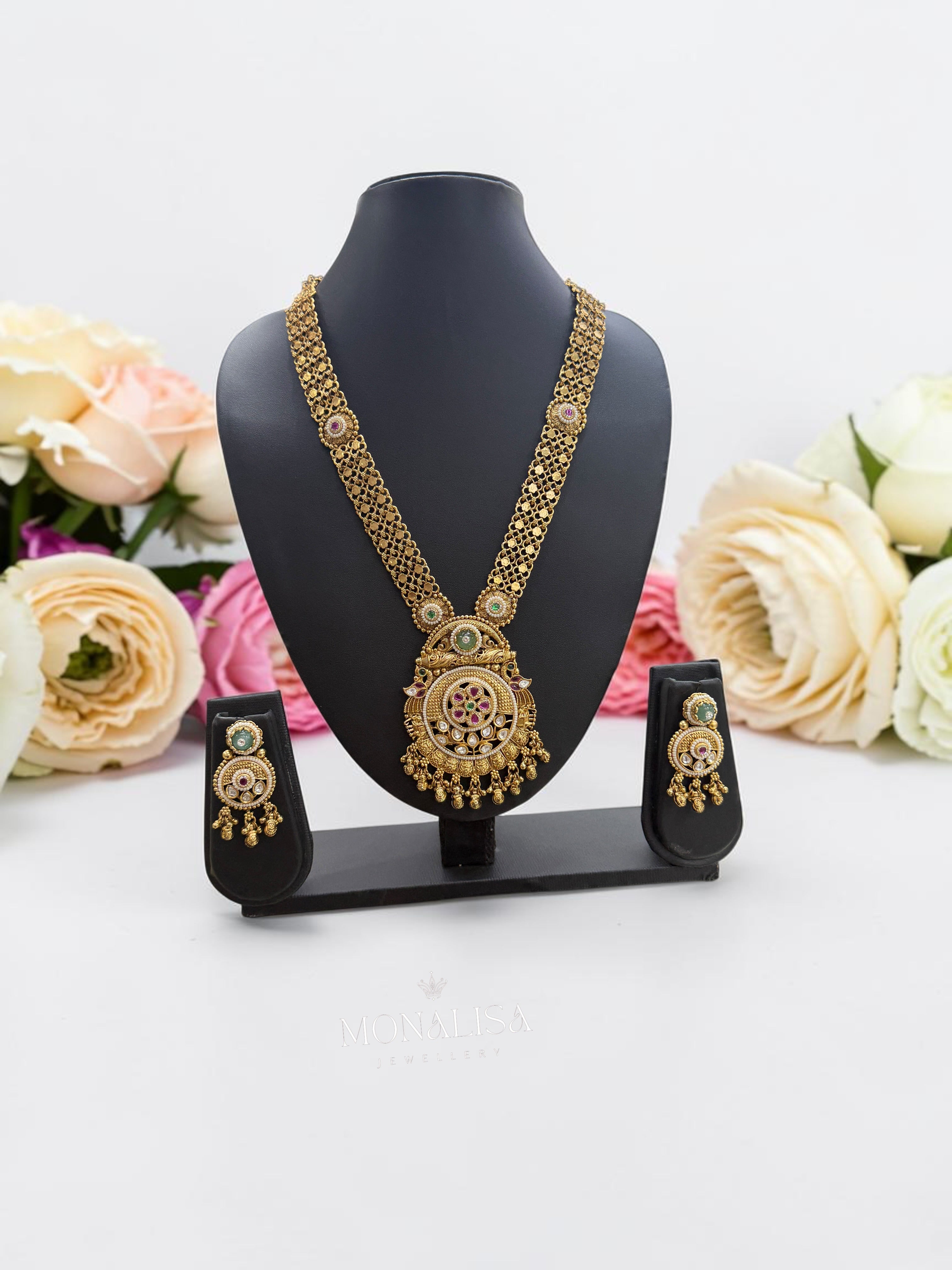 Nekisa Antique designer long Necklace Set