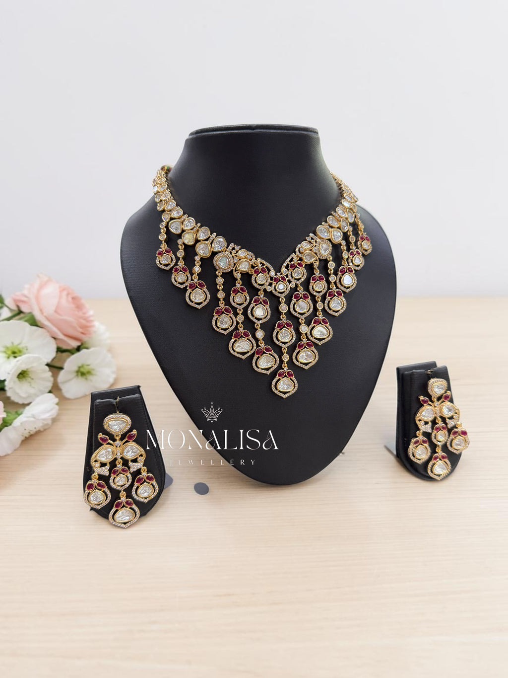 Aditi Polki Designer Necklace Set